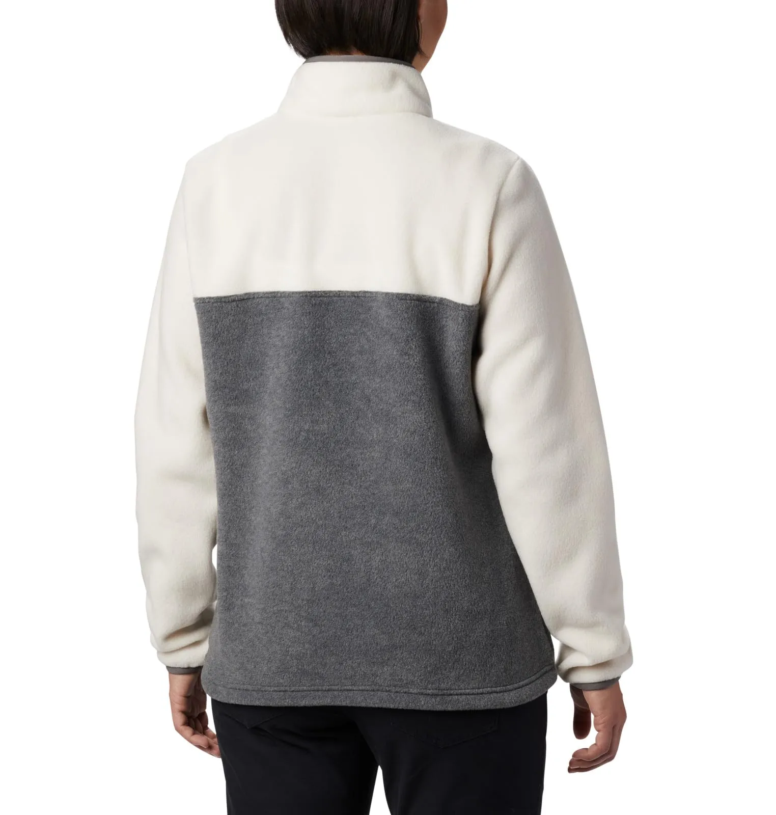 Columbia Donna Benton Springs 1/2 Snap Pull Over II, Grigio Città Erica/Gesso, 1X - immagine 2