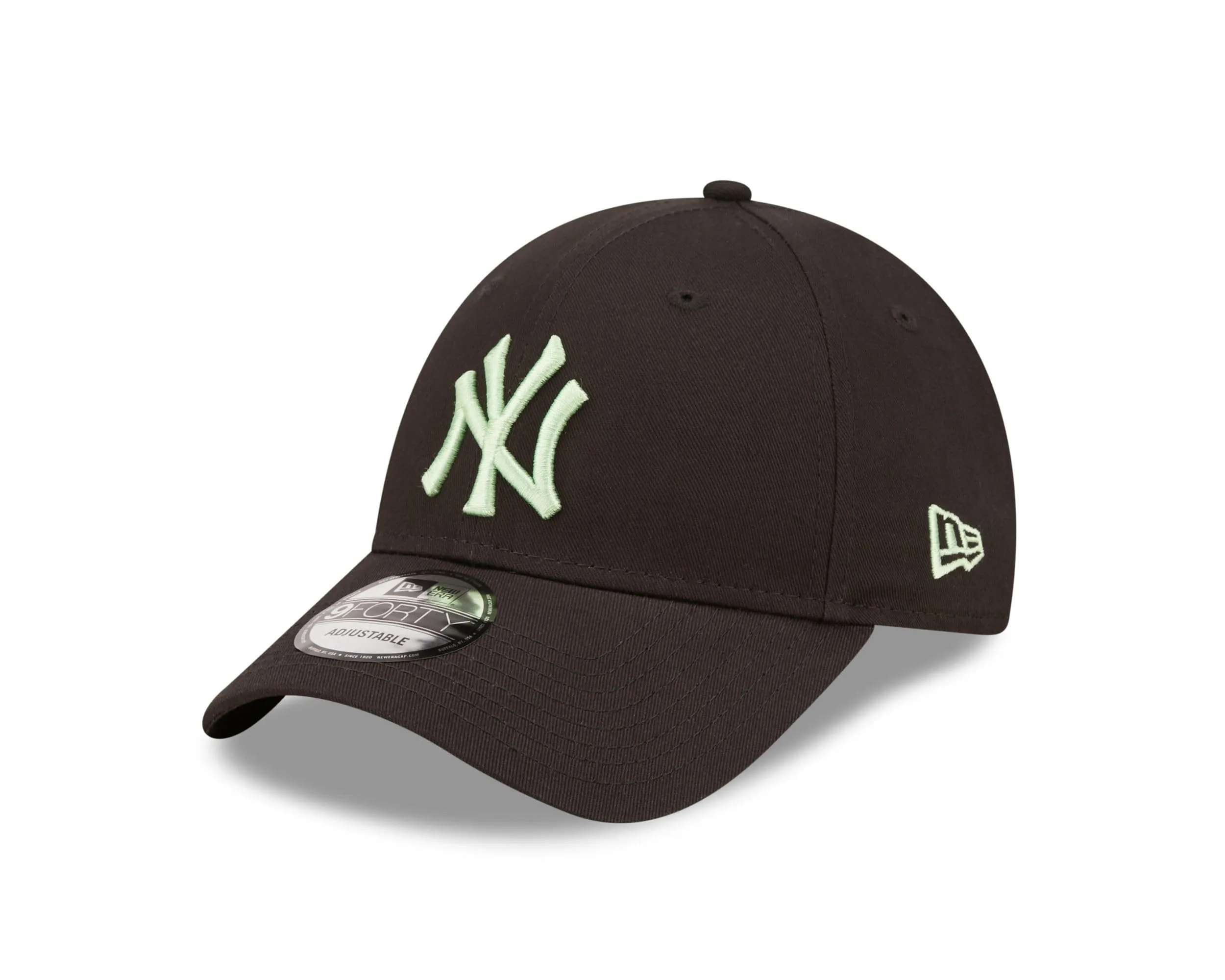 New Era York Yankees Cappellino Baseball 9Forty Visiera Curva Regolabile Nero - immagine 1
