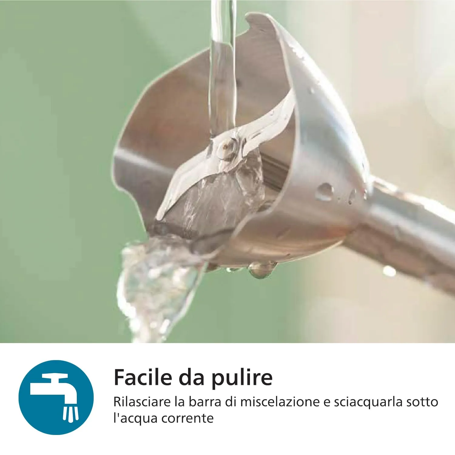 Philips Serie 5000 ProMix Frullatore ad immersione, 1200W, HR2681/00, Nero - immagine 6