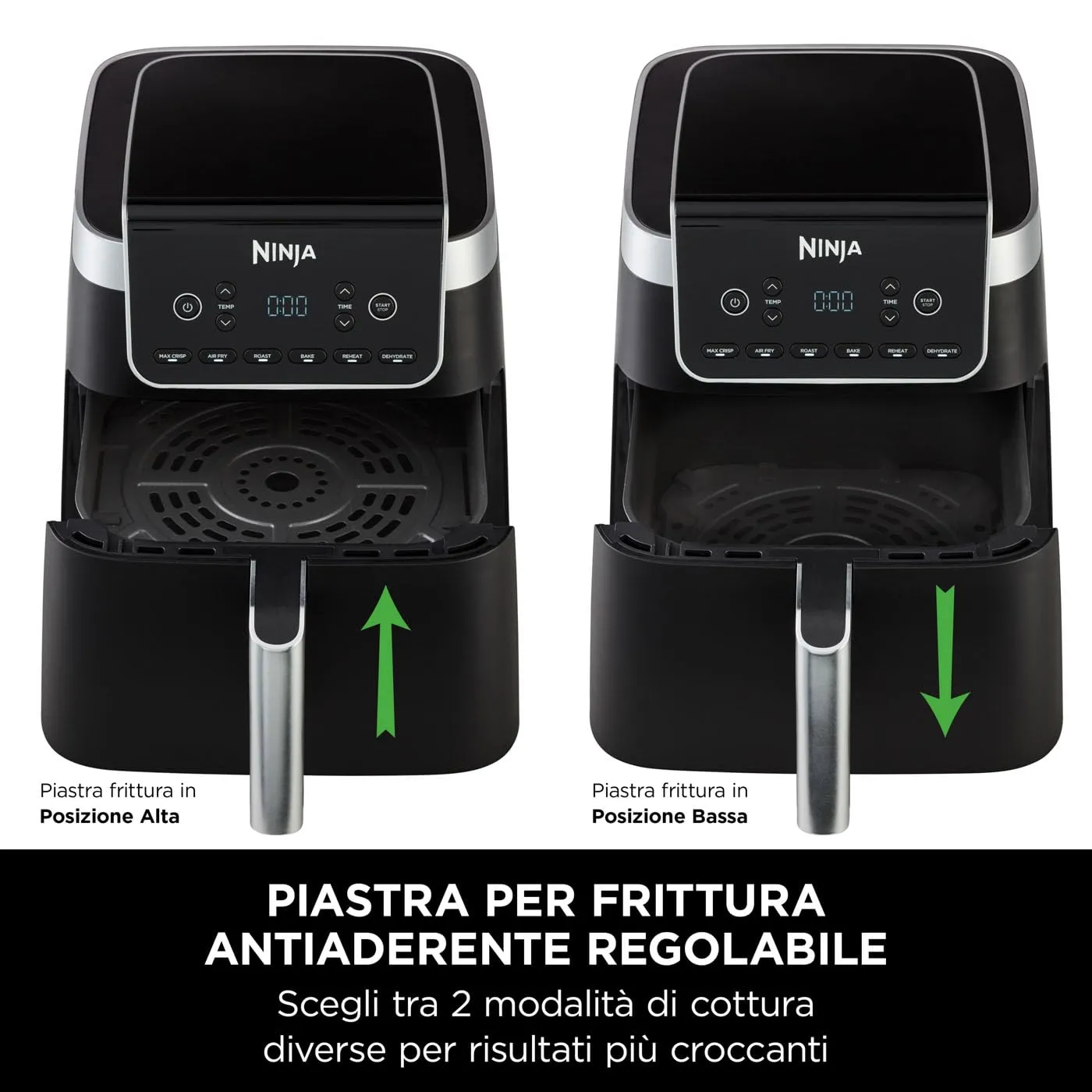 Ninja Friggitrice ad Aria MAX AF180EU, 6.2L Digitale, 5 in 1, Grigio - immagine 3