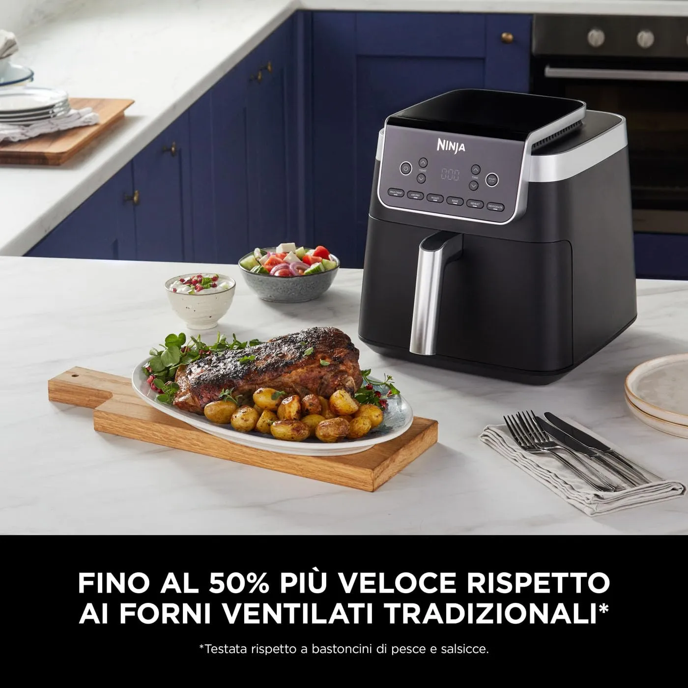 Ninja Friggitrice ad Aria MAX AF180EU, 6.2L Digitale, 5 in 1, Grigio - immagine 7