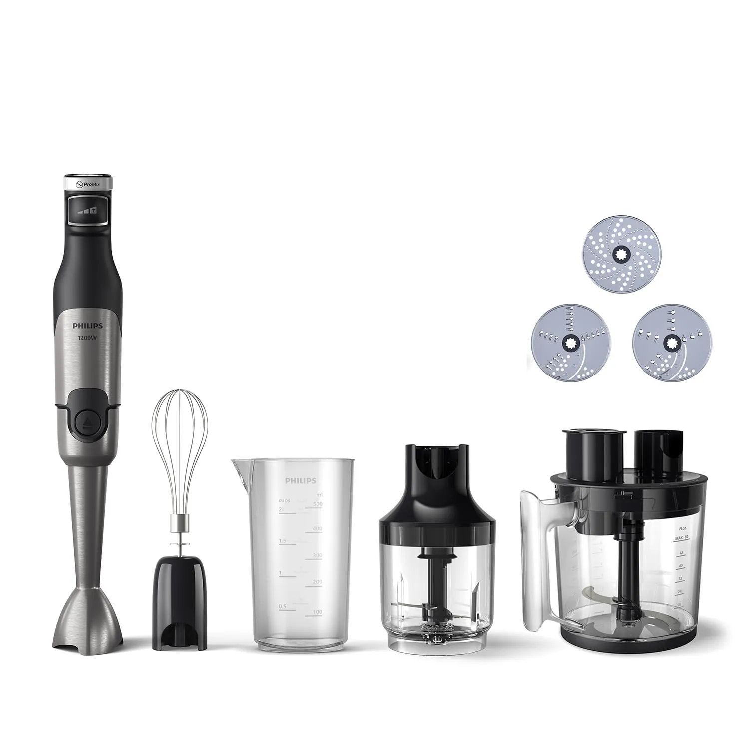 Philips Frullatore ad Immersione Serie 5000 ProMix 1200W HR2685/00, Nero - immagine 1