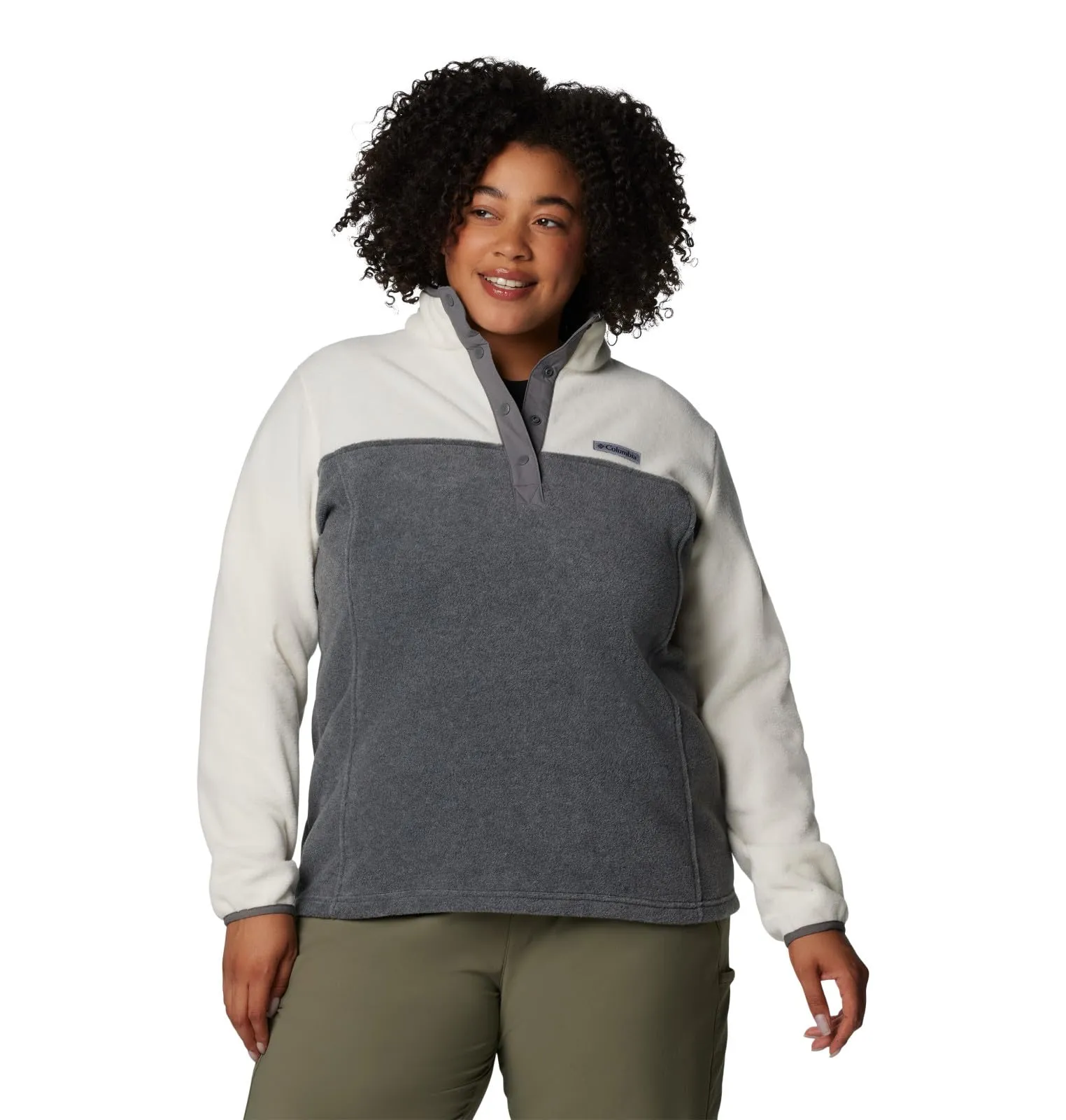 Columbia Benton Springs Gilet da Donna, Grigio Città Erica/Gesso, 2X - immagine 6