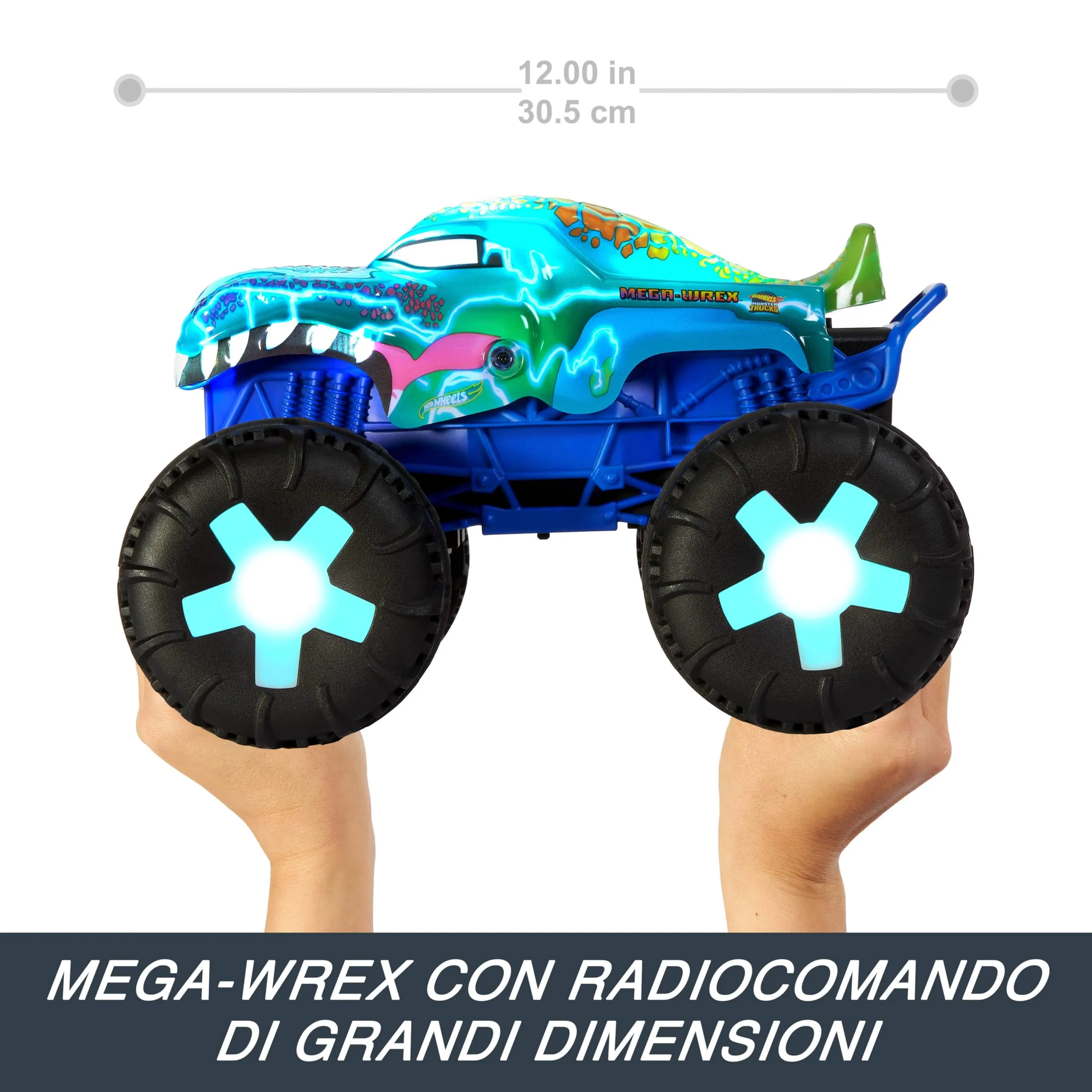 Hot Wheels Monster Trucks Mega-Wrex Alive RC Veicolo Radiocomandato - immagine 3