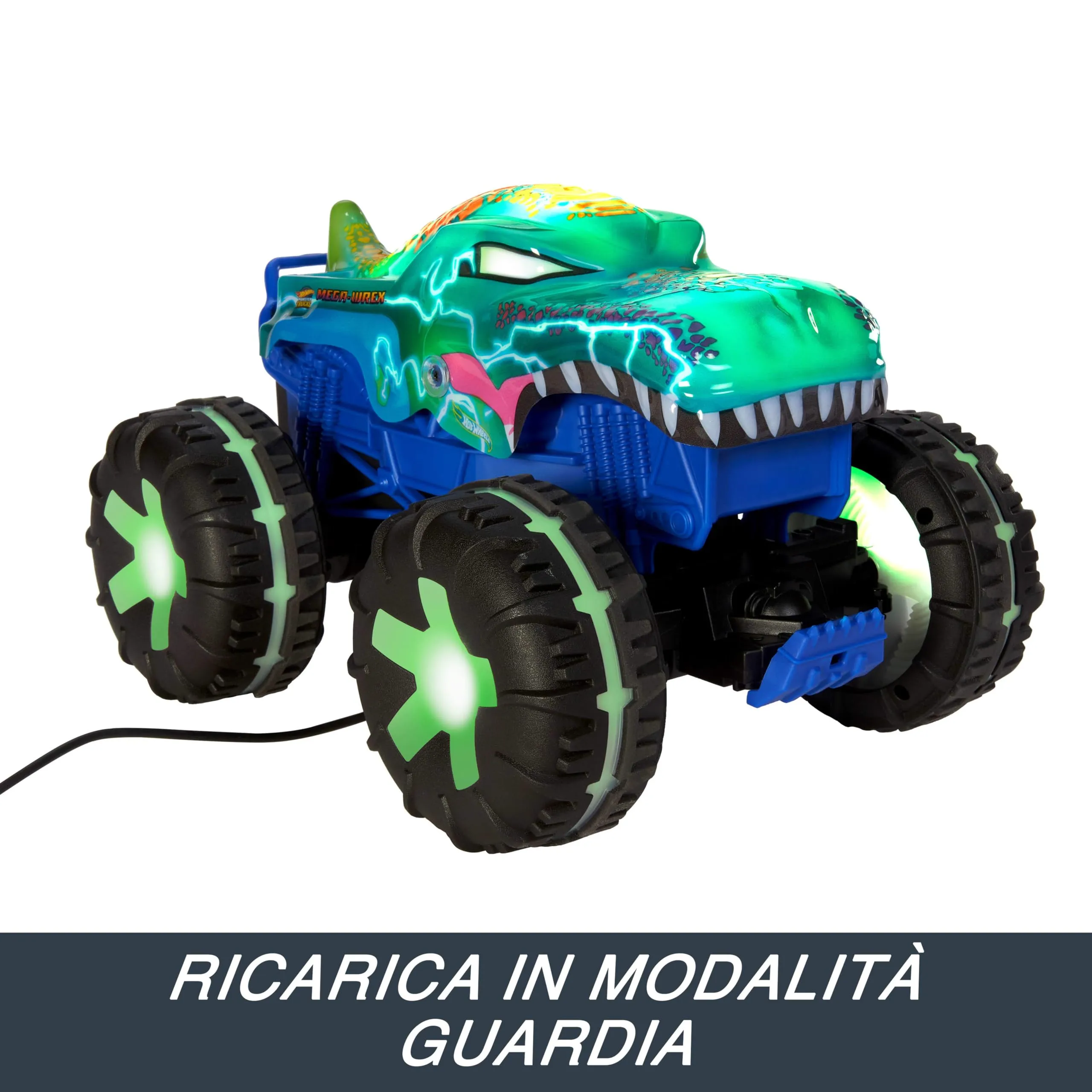 Hot Wheels Monster Trucks Mega-Wrex Alive RC Veicolo Radiocomandato - immagine 6