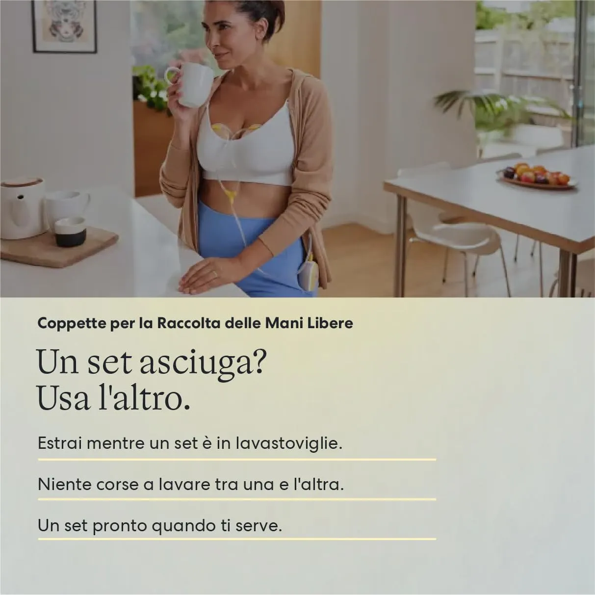 Medela Coppe Raccoglilatte Hands-Free per Freestyle Flex e Swing Maxi, Set da 2, Bianco - immagine 6
