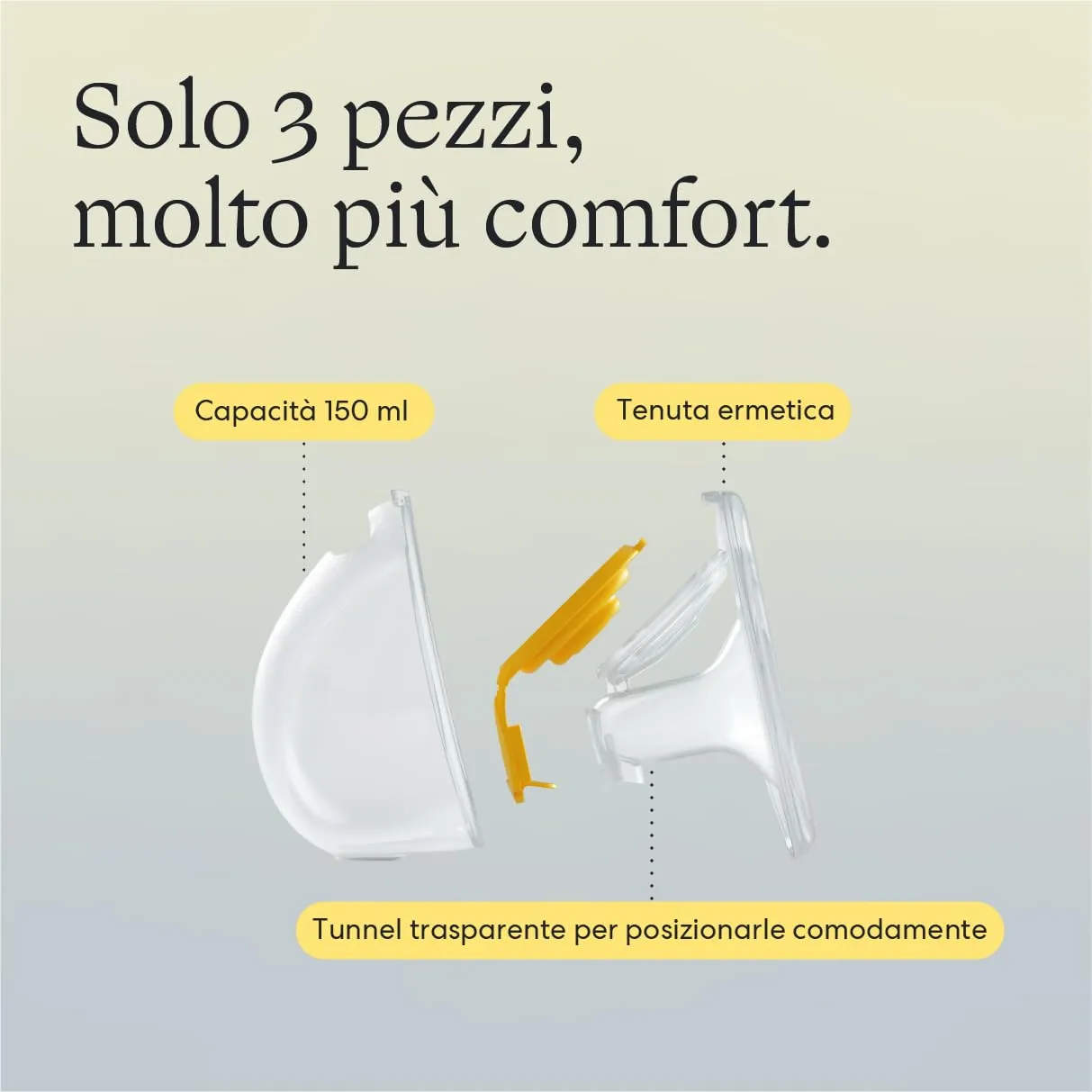 Medela Coppe Raccoglilatte Hands-Free per Freestyle Flex e Swing Maxi, Set da 2, Bianco - immagine 9
