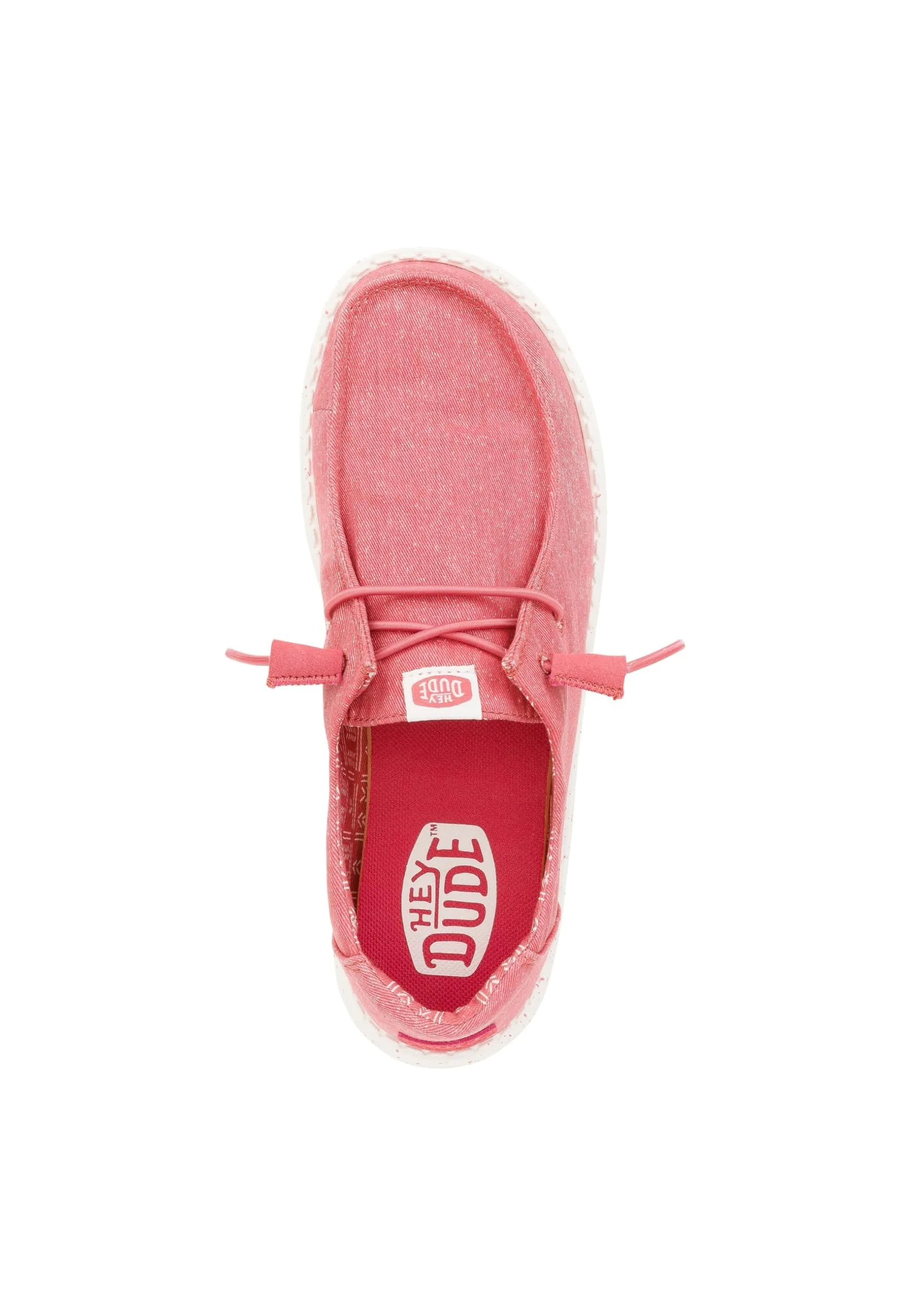 HeyDude Wendy Canvas Women's Slip-On Sneakers, Washed Red, 37 - immagine 4