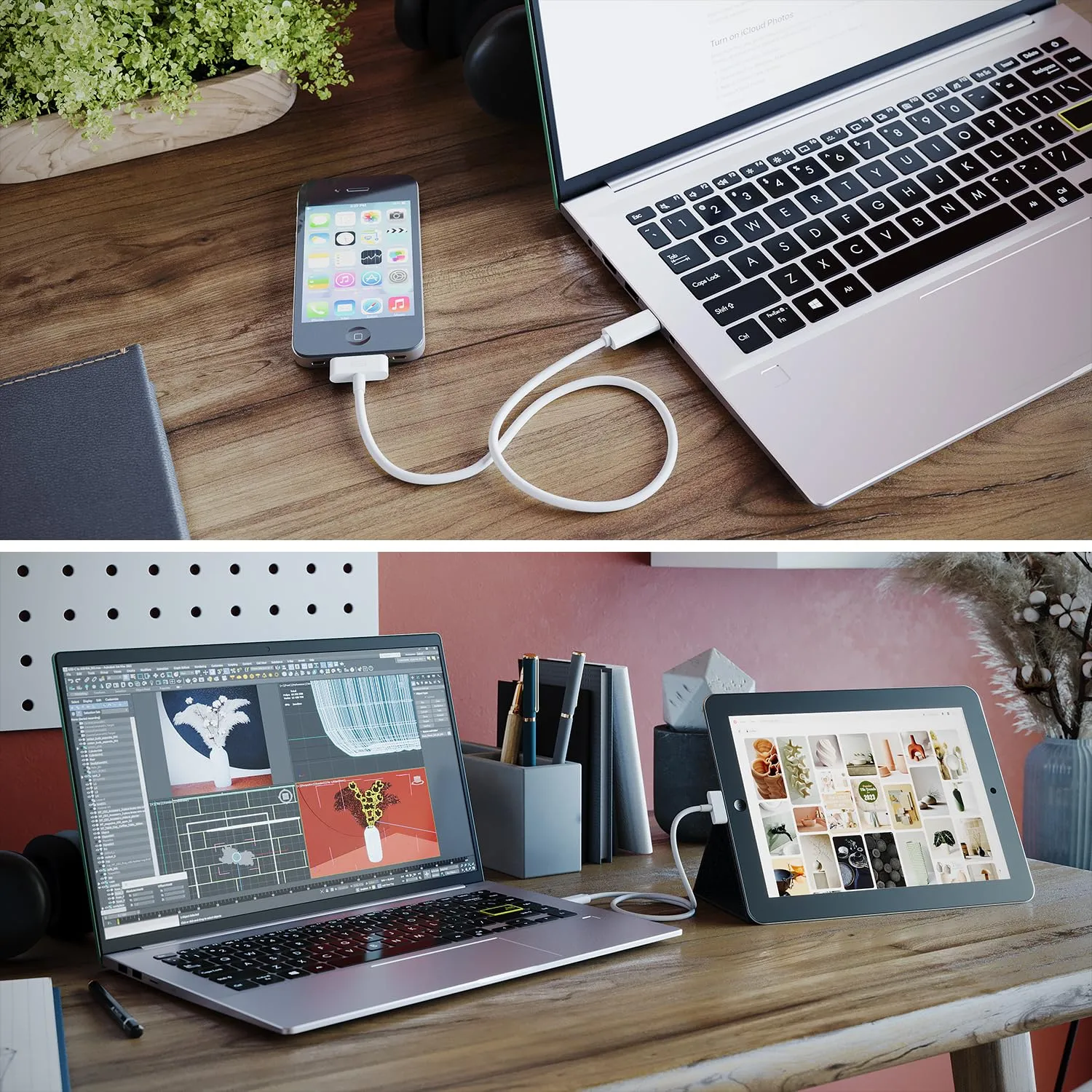 KabelDirekt Adattatore Cavo da 30 pin a USB-C per iPhone, iPad e iPod, 2m - immagine 3