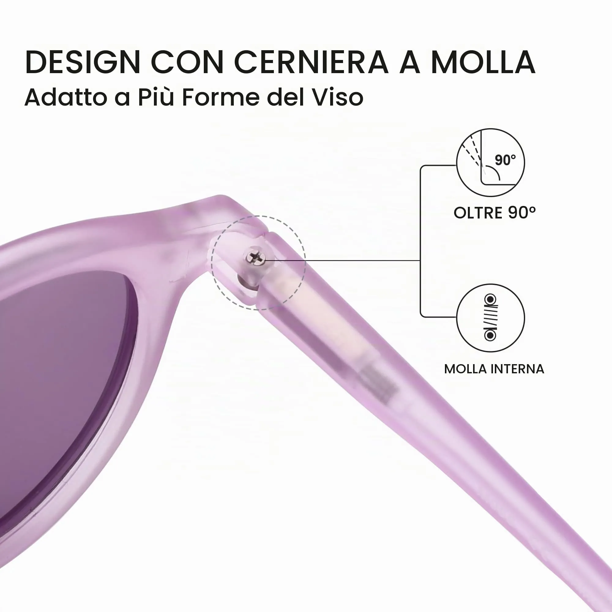 ZENOTTIC Occhiali da Sole Polarizzati Retrò Rotondi Vintage UV400 Unisex - immagine 4