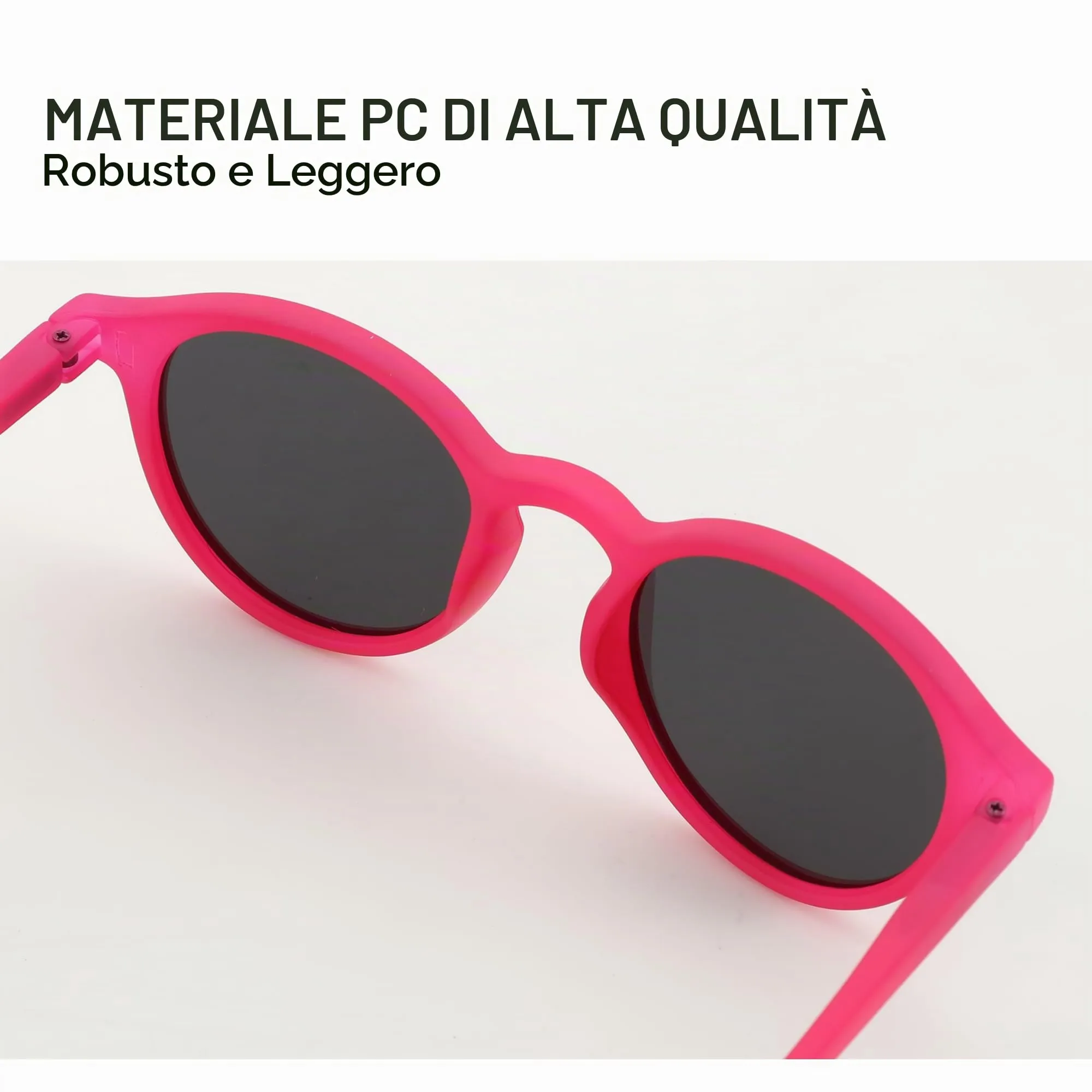 ZENOTTIC Occhiali da Sole Polarizzati Retrò Classici Rotondi Vintage UV400 Unisex - immagine 4