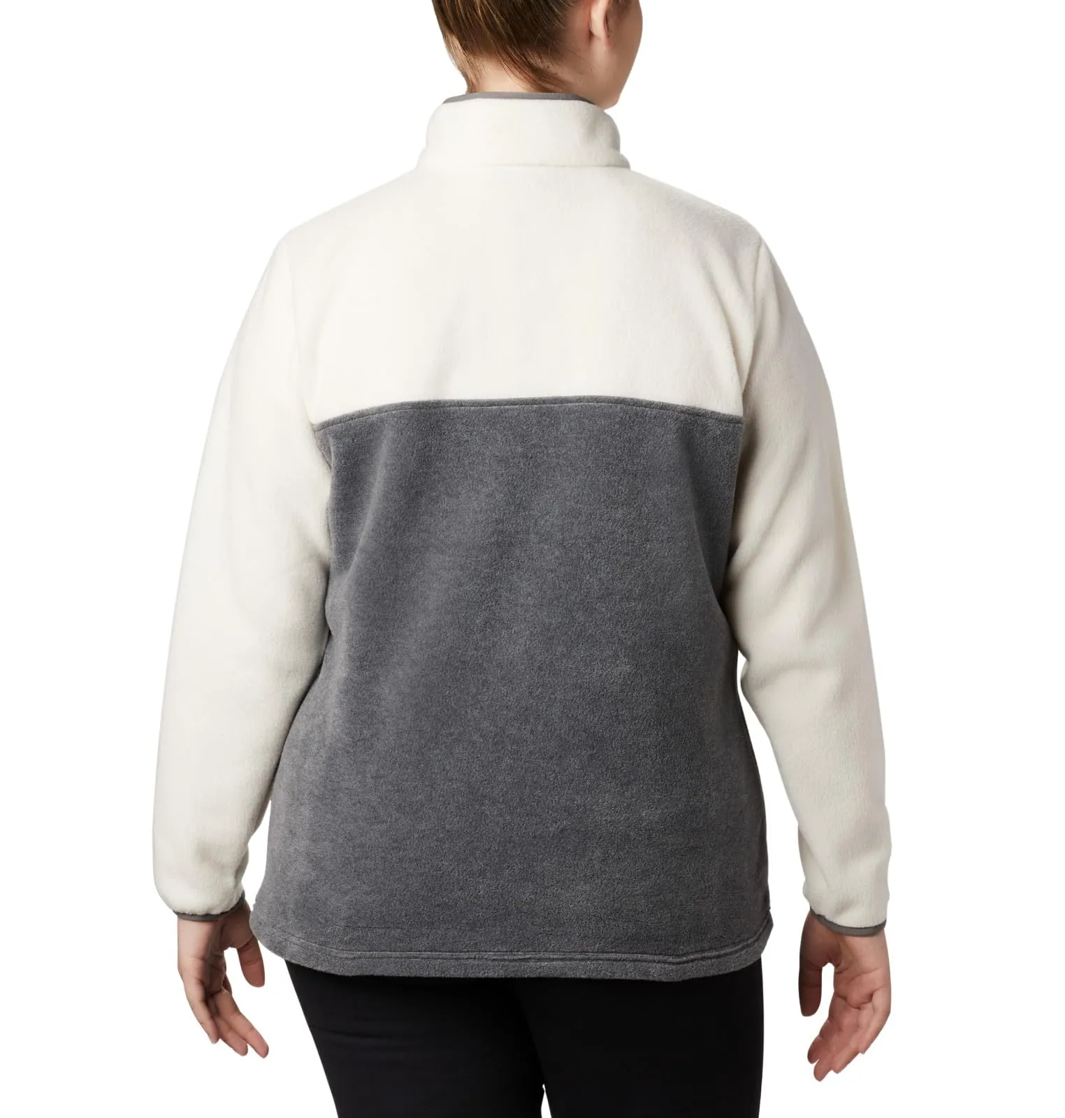 Columbia Benton Springs Half Snap Pull Over II Women's Fleece, Dark Stone/Canoa/Blu vintage, 3X - immagine 8