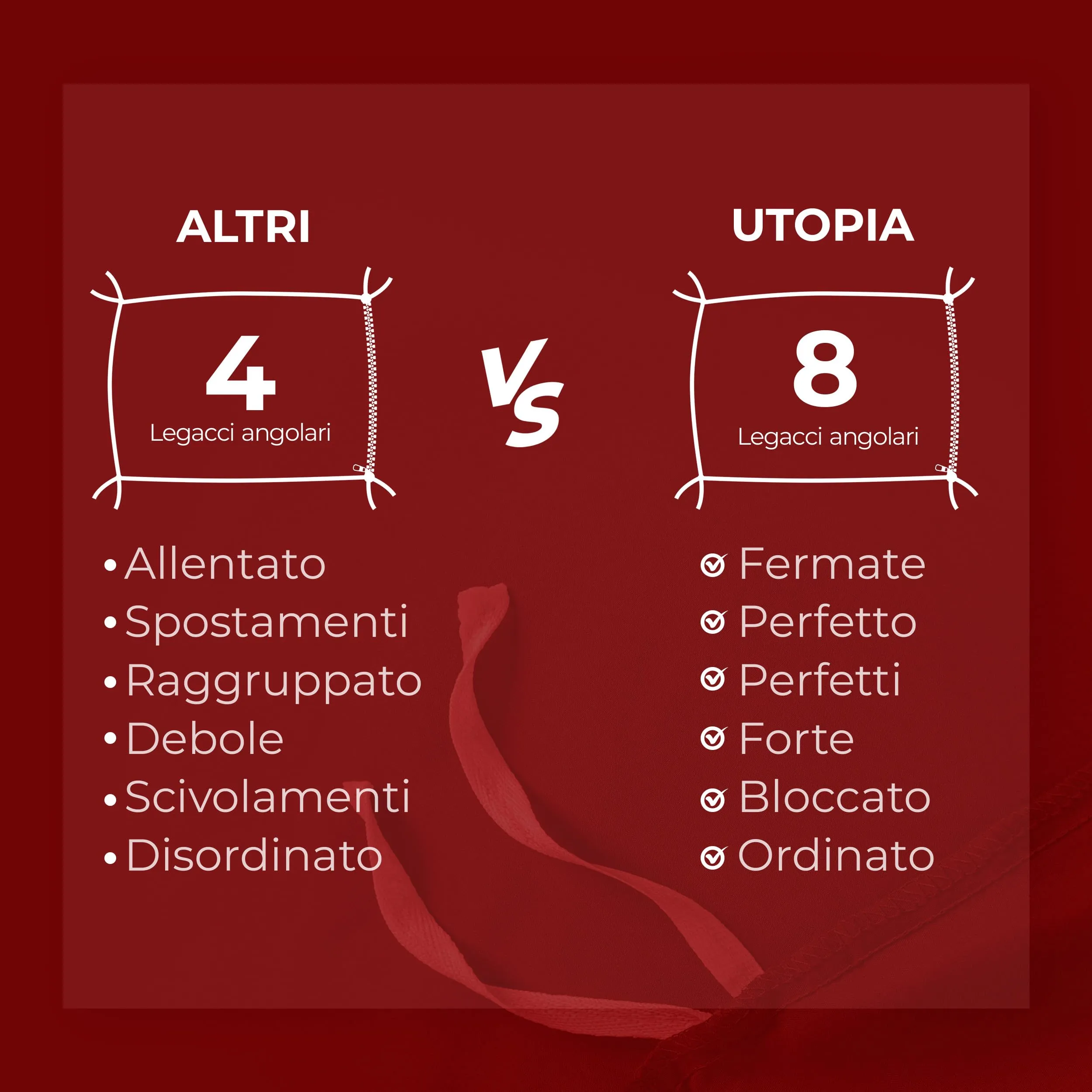Utopia Bedding Copripiumino Matrimoniale 200x200 cm e 2 Federe 50x75 cm, Rosso - immagine 8