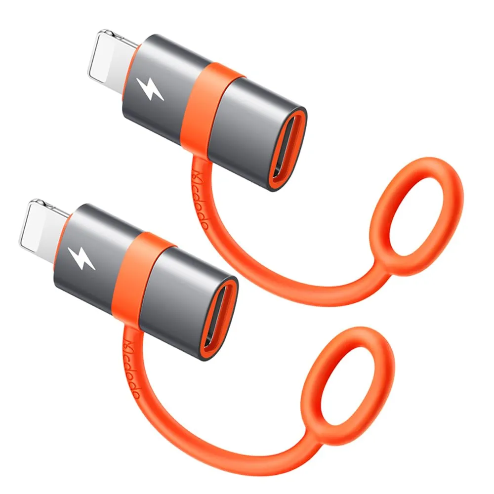 mcdodo Adattatore USB-C a Lightning 36W PD, 2 pezzi, con Chip E-Mark e Gancio in Silicio - immagine 1