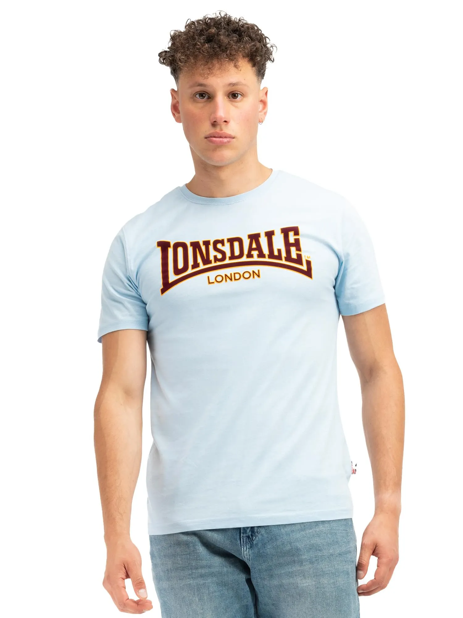 Lonsdale Classic T-Shirt, Soft Sky, XXL Uomo - immagine 1