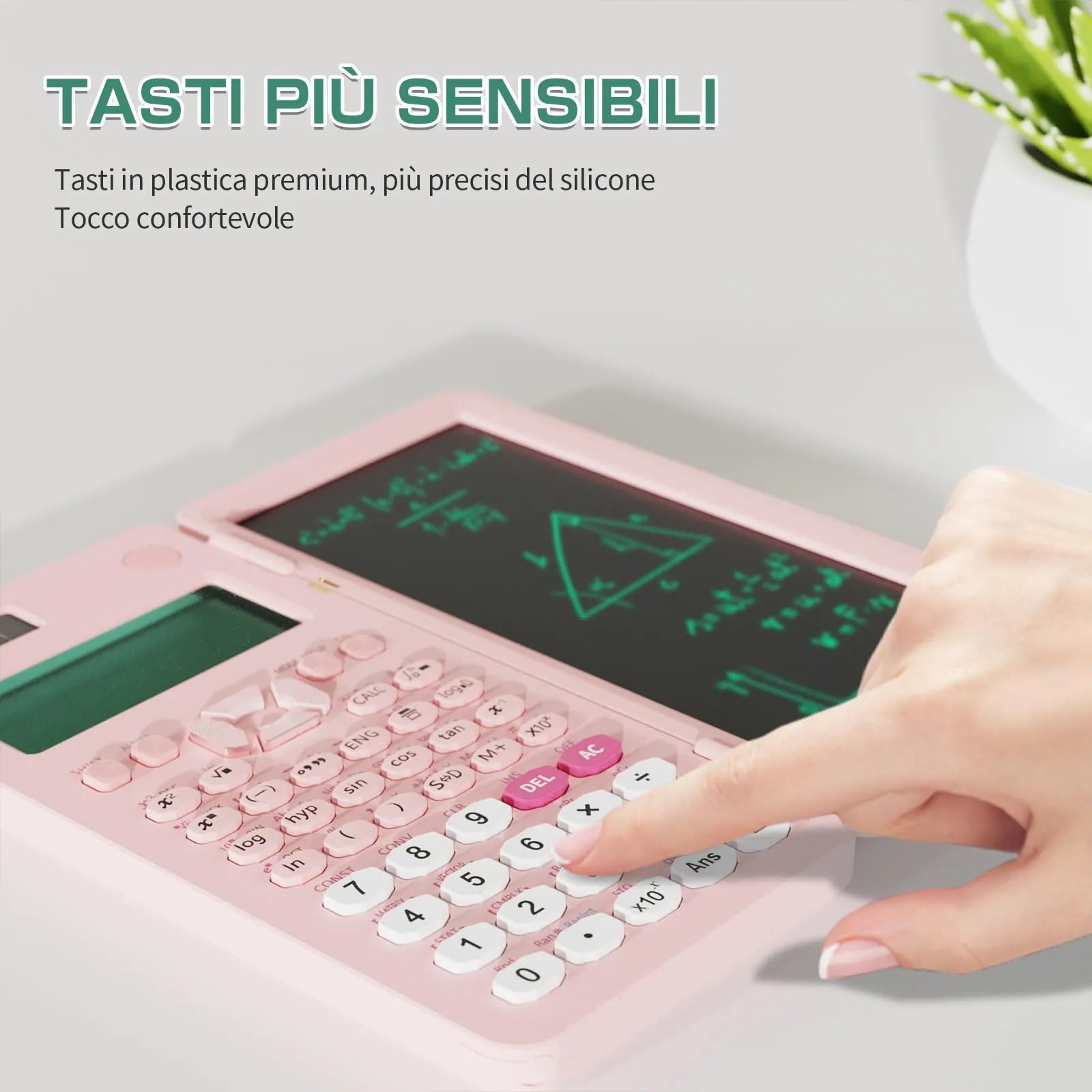 ROATEE 991ES MAX Calcolatrice Scientifica con Display Multiview a 4 Righe e Tavoletta di Scrittura LCD - immagine 4