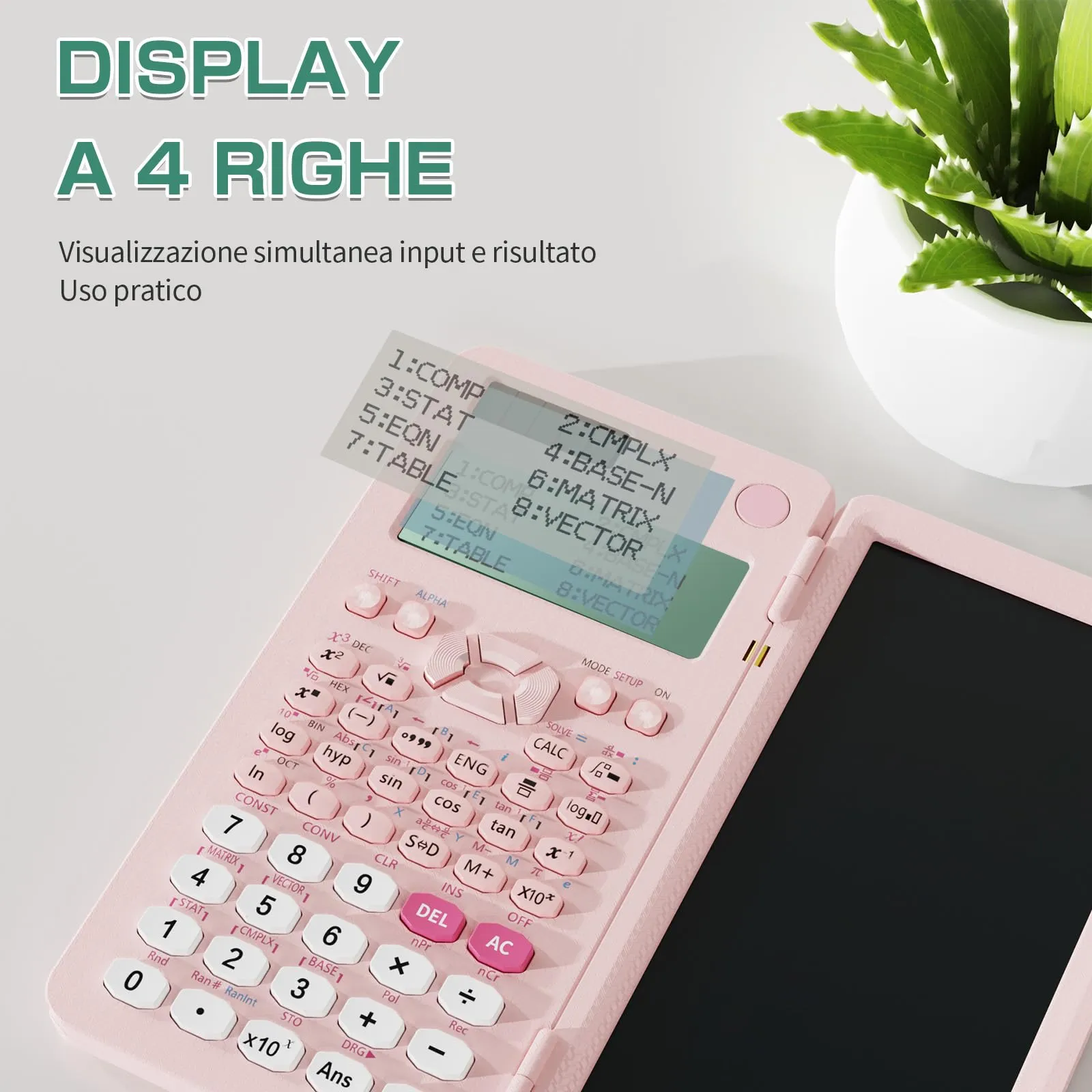 ROATEE 991ES MAX Calcolatrice Scientifica con Display Multiview a 4 Righe e Tavoletta di Scrittura LCD - immagine 5