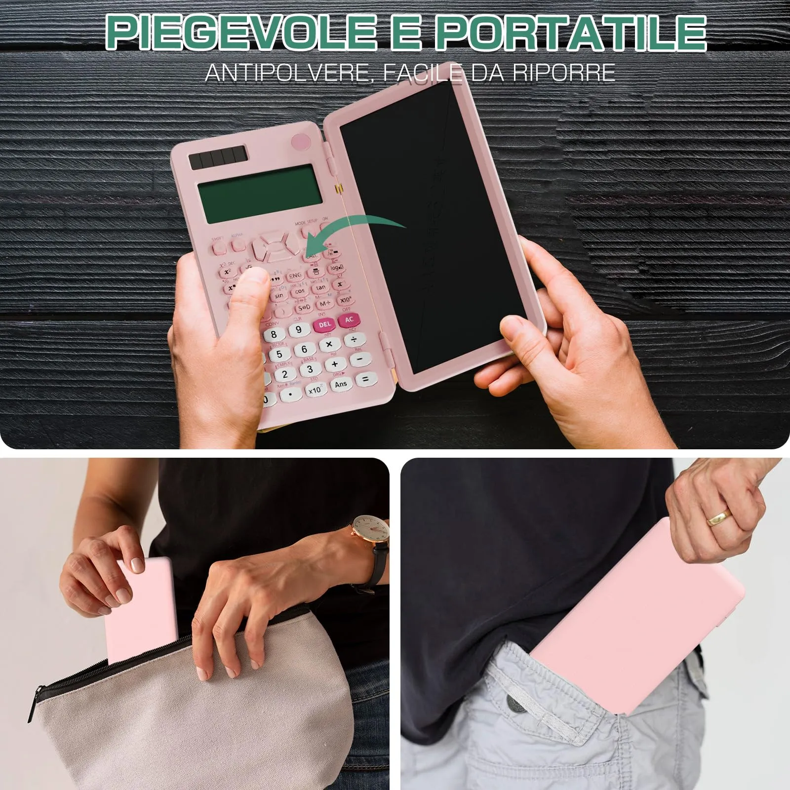 ROATEE 991ES MAX Calcolatrice Scientifica con Display Multiview a 4 Righe e Tavoletta di Scrittura LCD - immagine 7