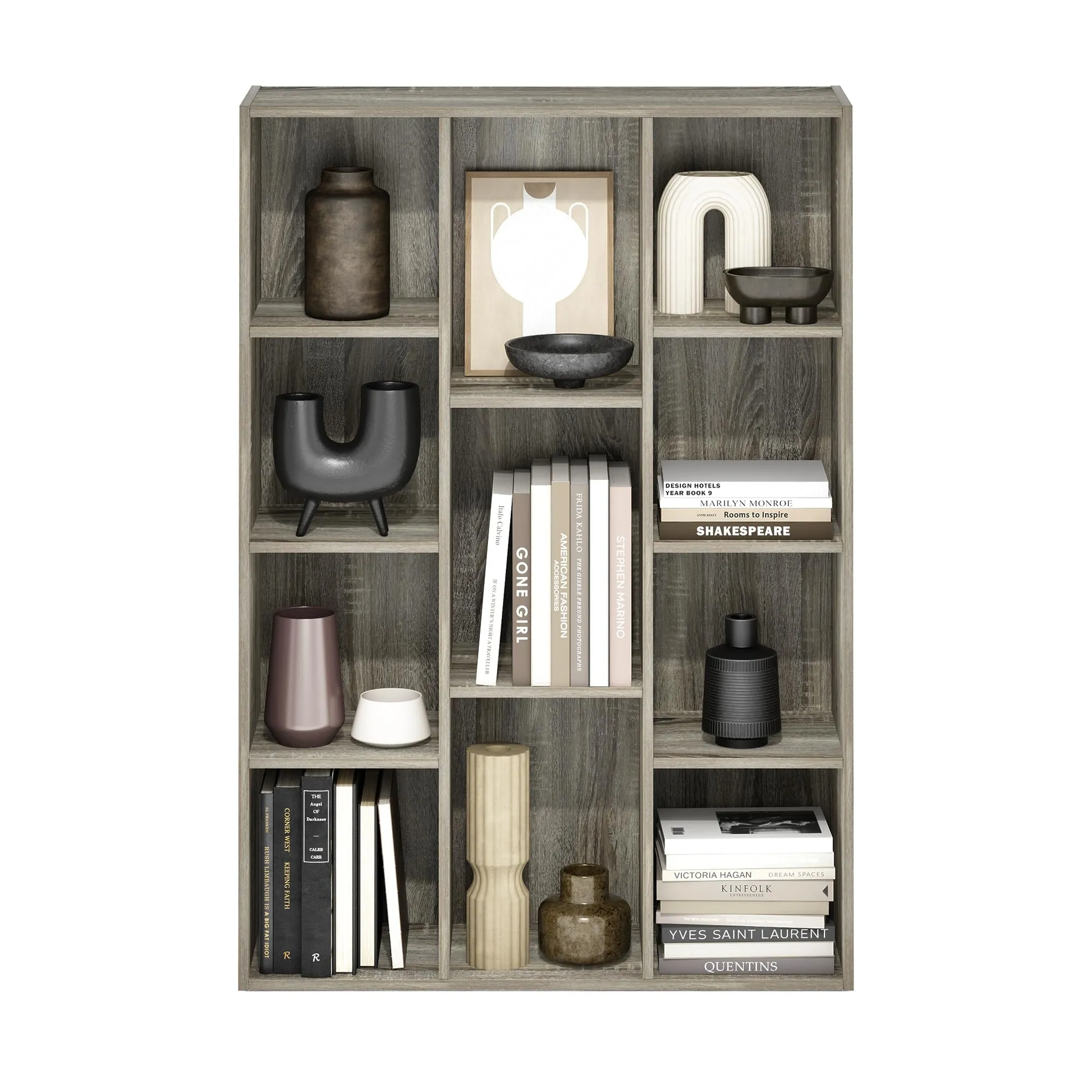 Furinno Luder Libreria Reversibile a 11 Cubi, Rovere Francese - immagine 5