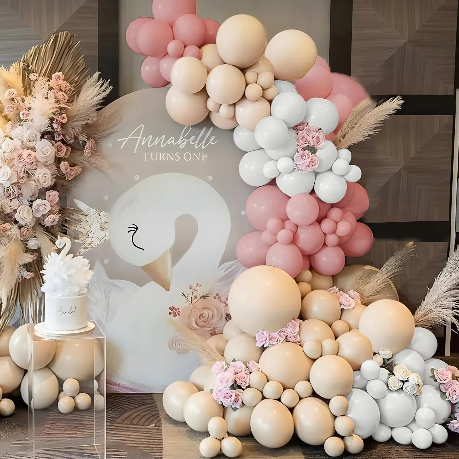 fairymaiden Kit Arco di Palloncini Oro Rosa e Bianco, 115 Pezzi - immagine 5