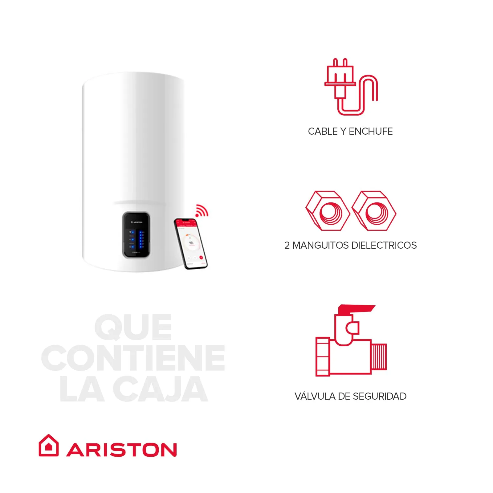 Ariston Lydos Wifi Scaldabagno Elettrico 50 Litri con EVO-ECO e Waterplus - immagine 5