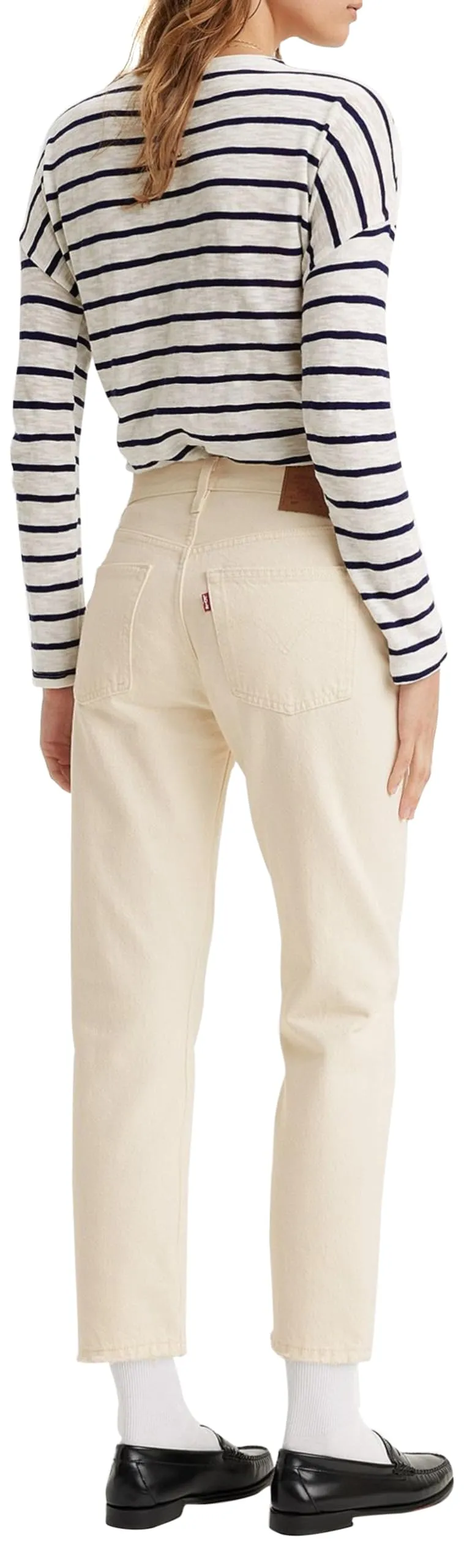 Levi's 501 Crop Jeans Donna, Ecru Booper No Damag, 27W / 30L - immagine 7