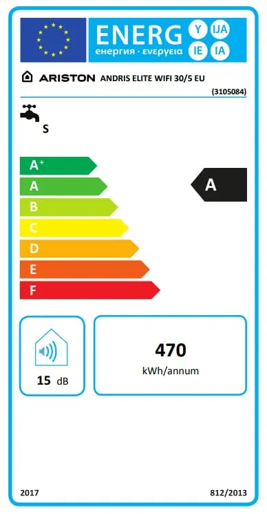 Ariston Andris Elite Wifi Scaldabagno Elettrico 30 Litri Sopralavello - immagine 3