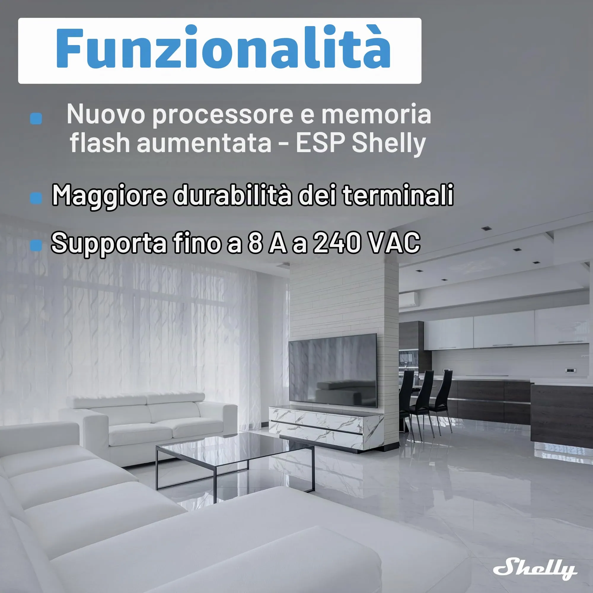 Shelly 1PM Mini Gen3 Interruttore Smart WiFi e Bluetooth (2 pezzi) - immagine 5