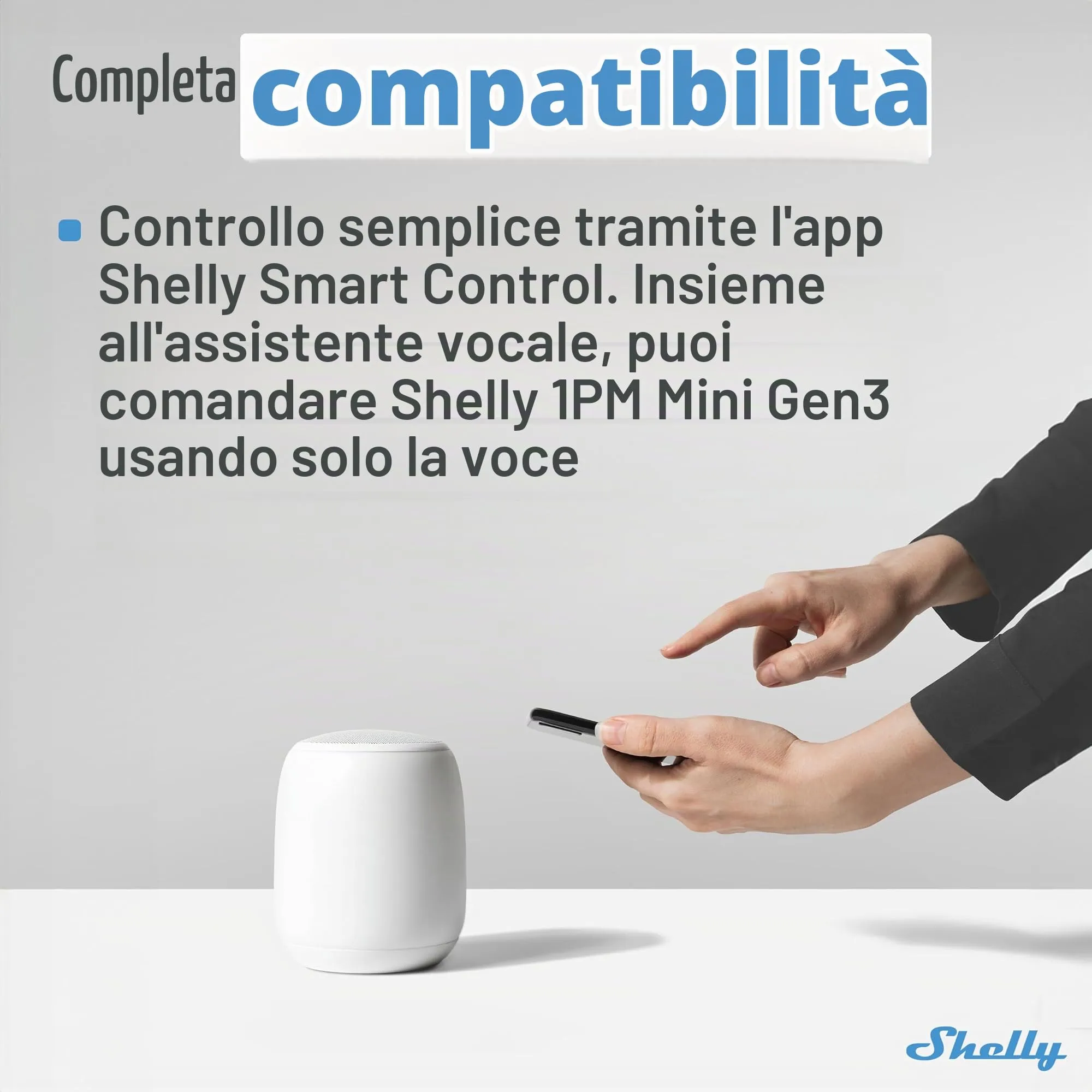 Shelly 1PM Mini Gen3 Interruttore Smart WiFi e Bluetooth (2 pezzi) - immagine 7