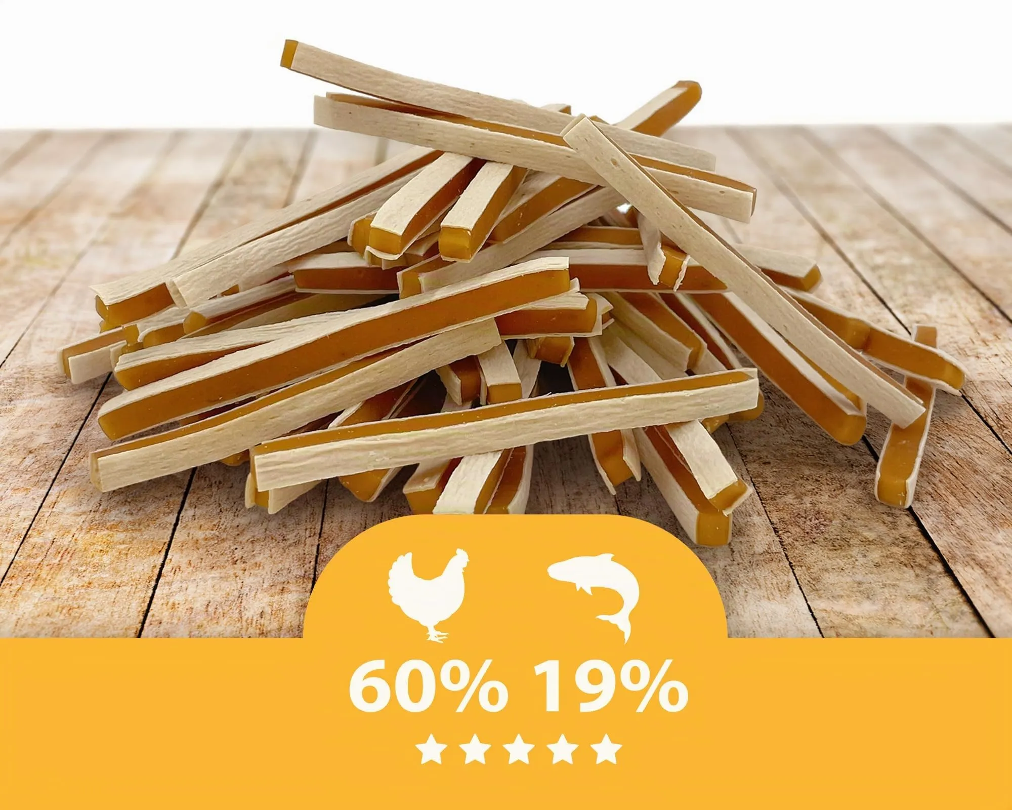 MERSJO Dolcetti per cani al pollo, 60% carne, senza cereali e zucchero, 500 g (Confezione da 2) - immagine 3