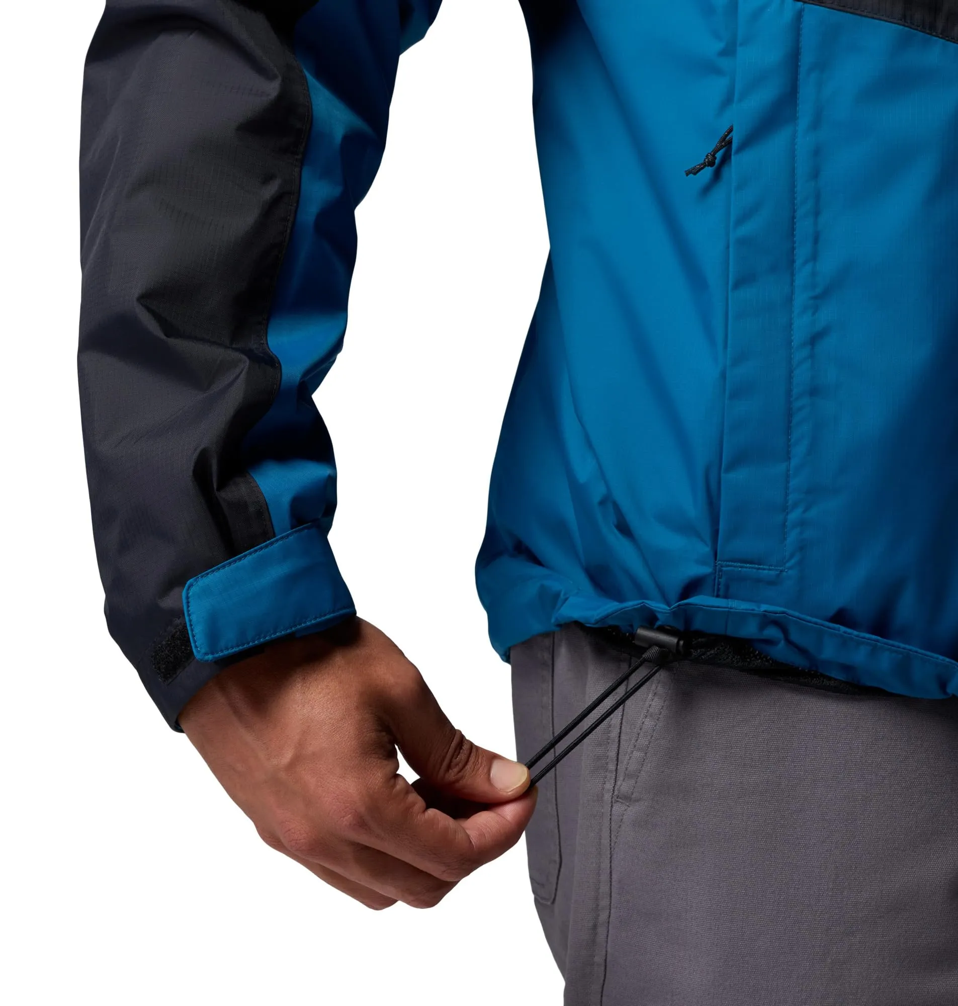 Columbia Pouring Adventure 3 Giacca Impermeabile da Uomo, Nero/Blu Fenice, XXL - immagine 9