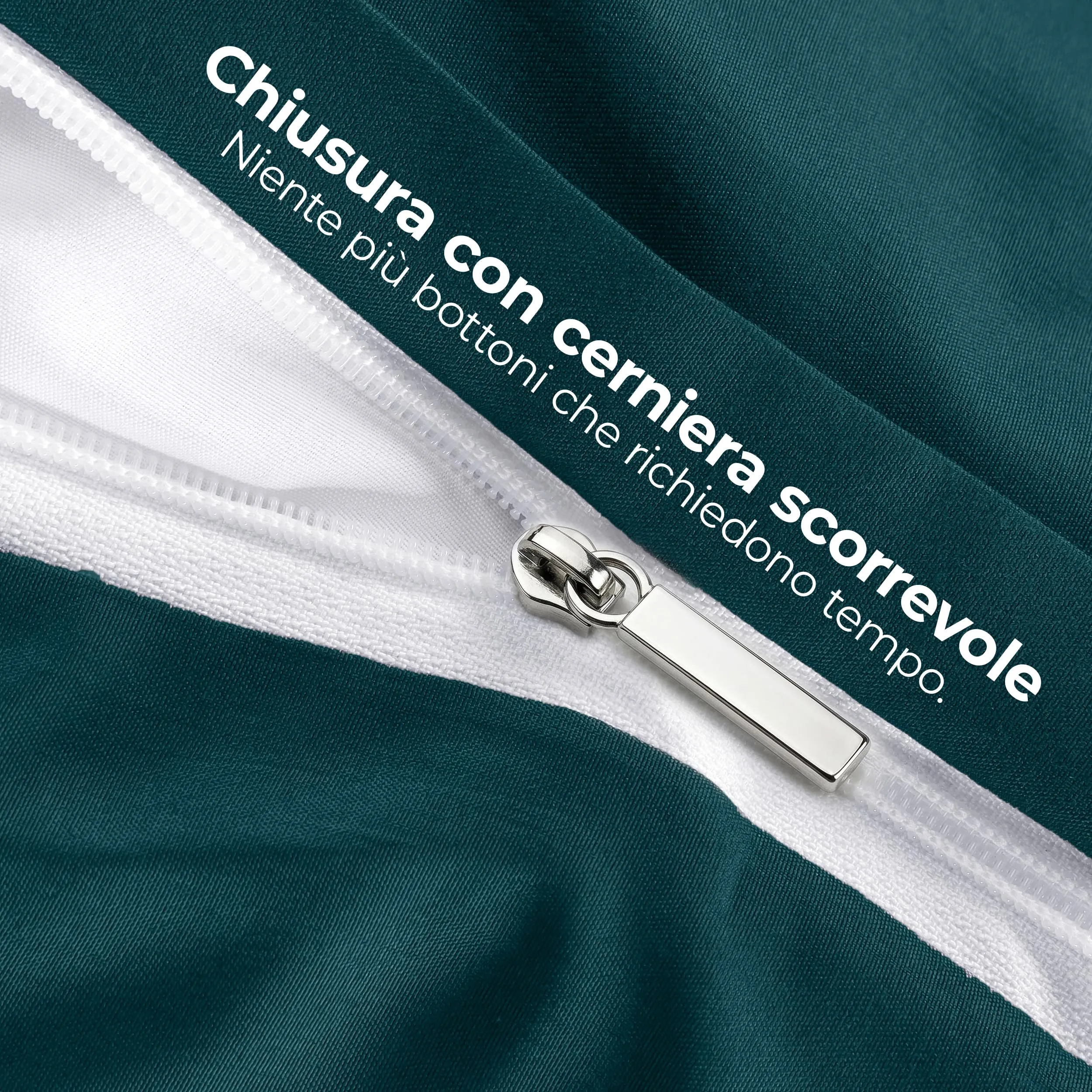 Utopia Bedding Copripiumino Matrimoniale 260x240 cm con 2 Federe 65x65 cm, Microfibra, Verde Alzavola - immagine 6