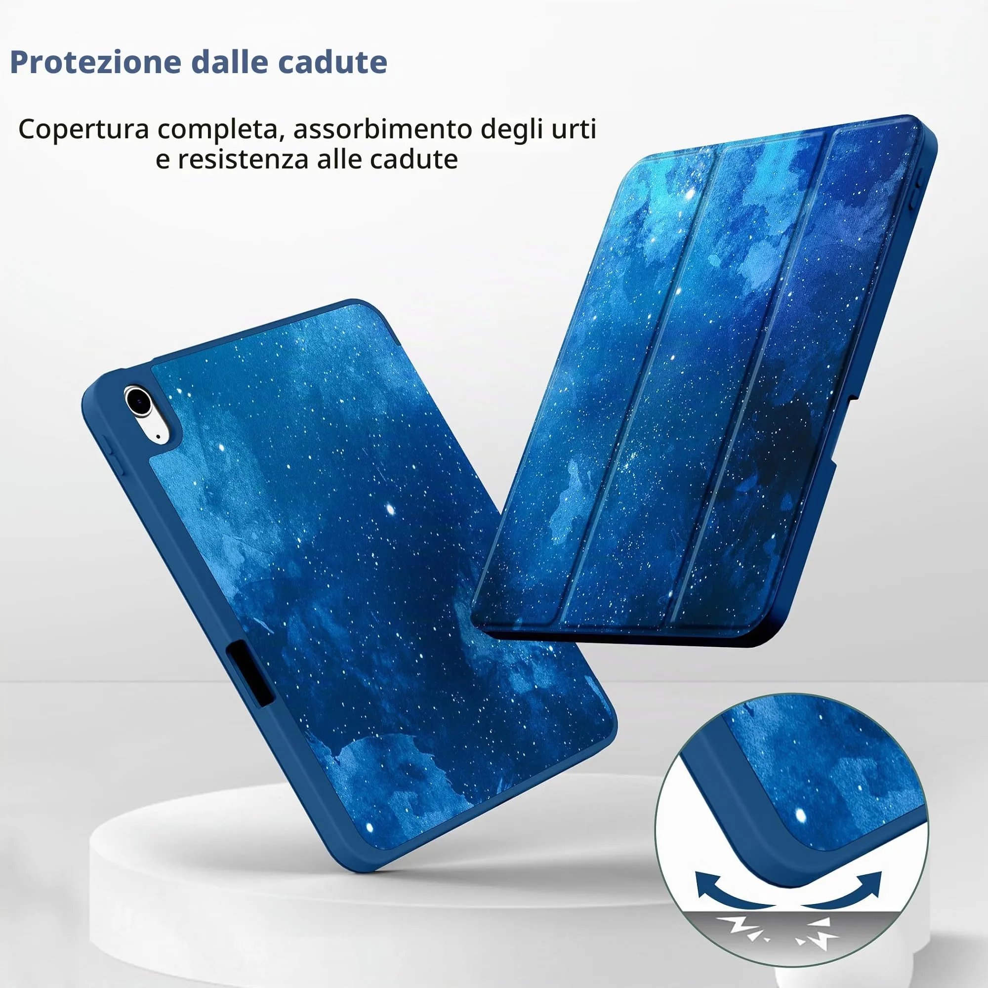 CACOE Cover per iPad 11ª Generazione (A16) / iPad 10ª Generazione 10.9 pollici - Stella Blu - immagine 6