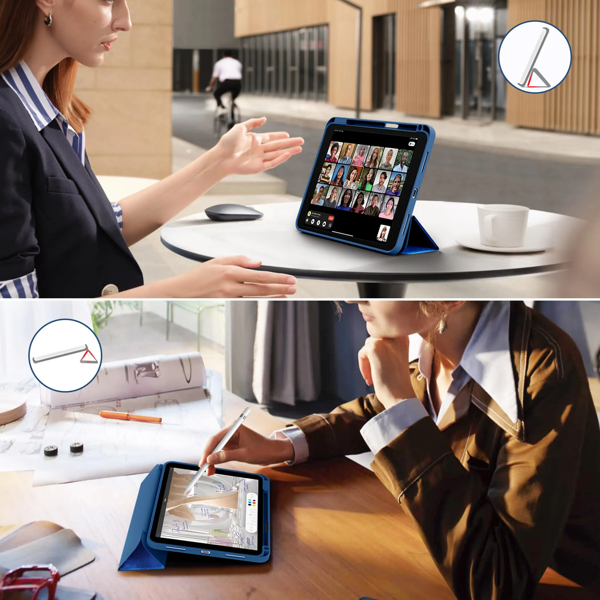 CACOE Cover per iPad 11ª Generazione (A16) / iPad 10ª Generazione 10.9 pollici - Stella Blu - immagine 7