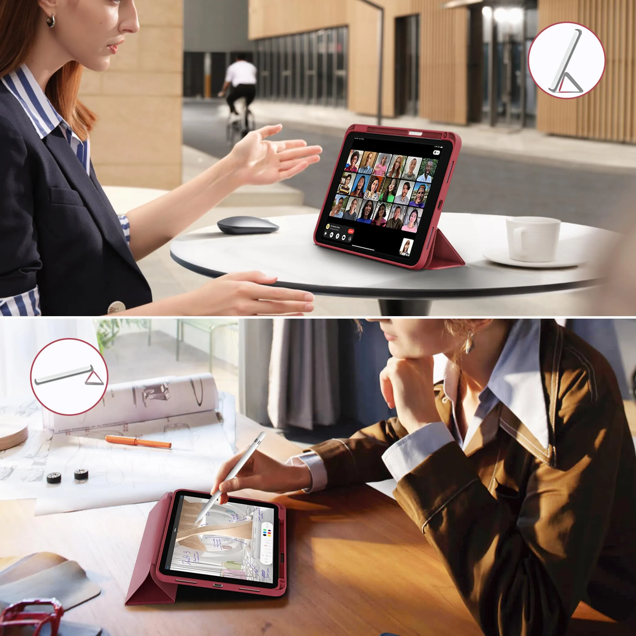 CACOE Cover per iPad 11 Generazione (A16) / iPad 10 Generazione 10.9" (A2757/A2777) - immagine 7