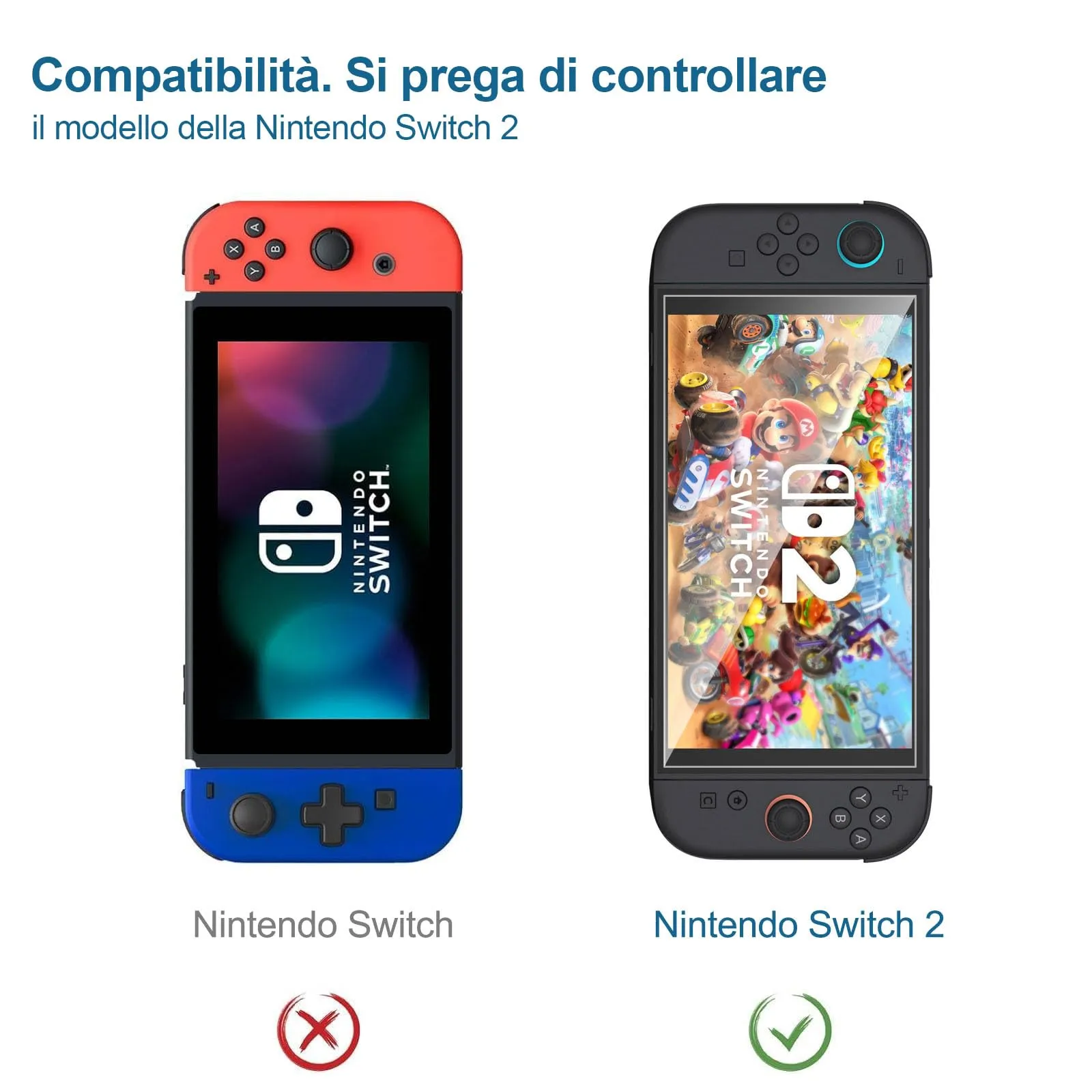NEW'C Pellicola in Vetro Temperato per Nintendo Switch 2 - immagine 2