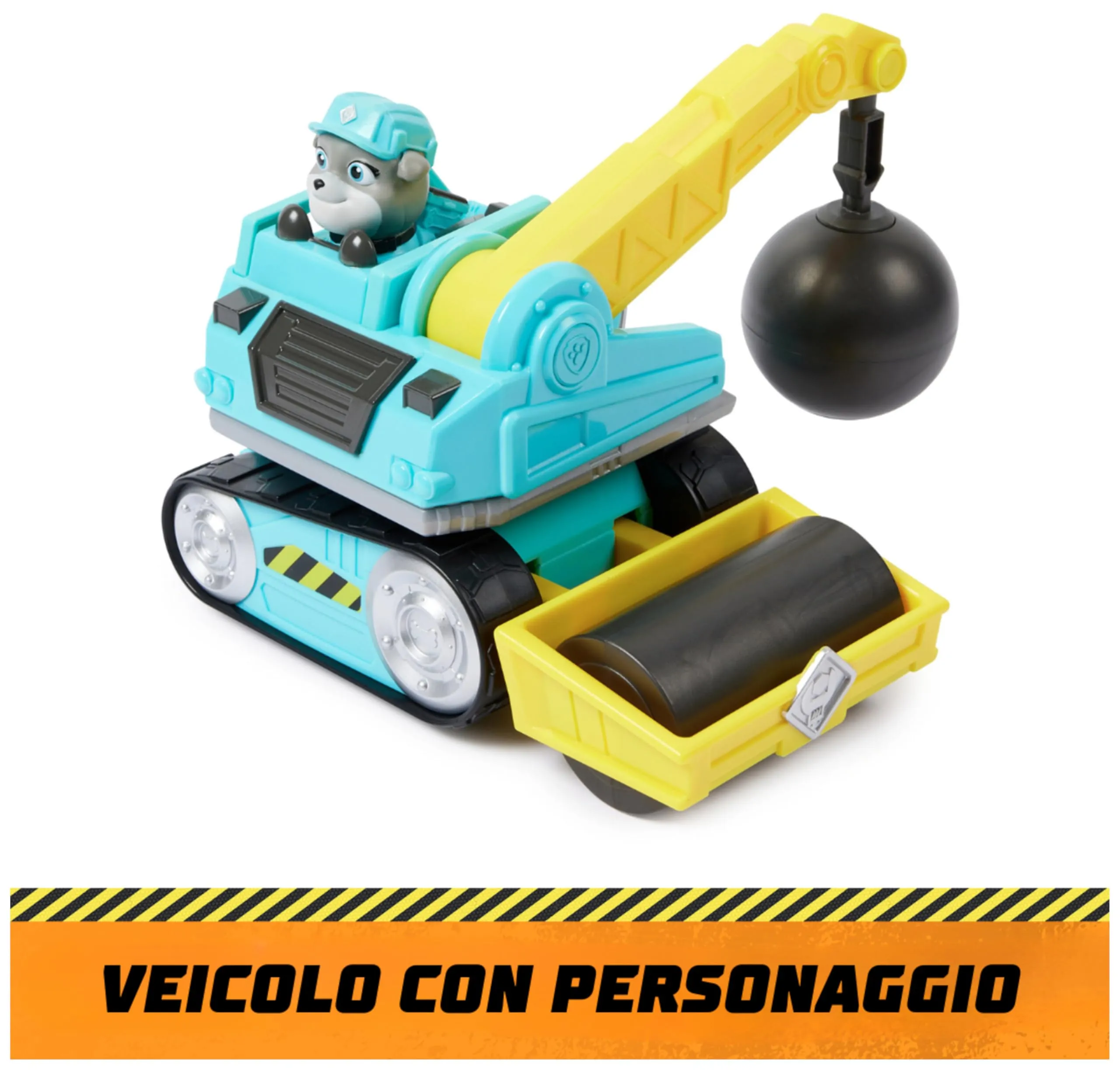 Rubble & Crew Veicolo da lavoro di Motor Palla demolitrice con personaggio - immagine 2