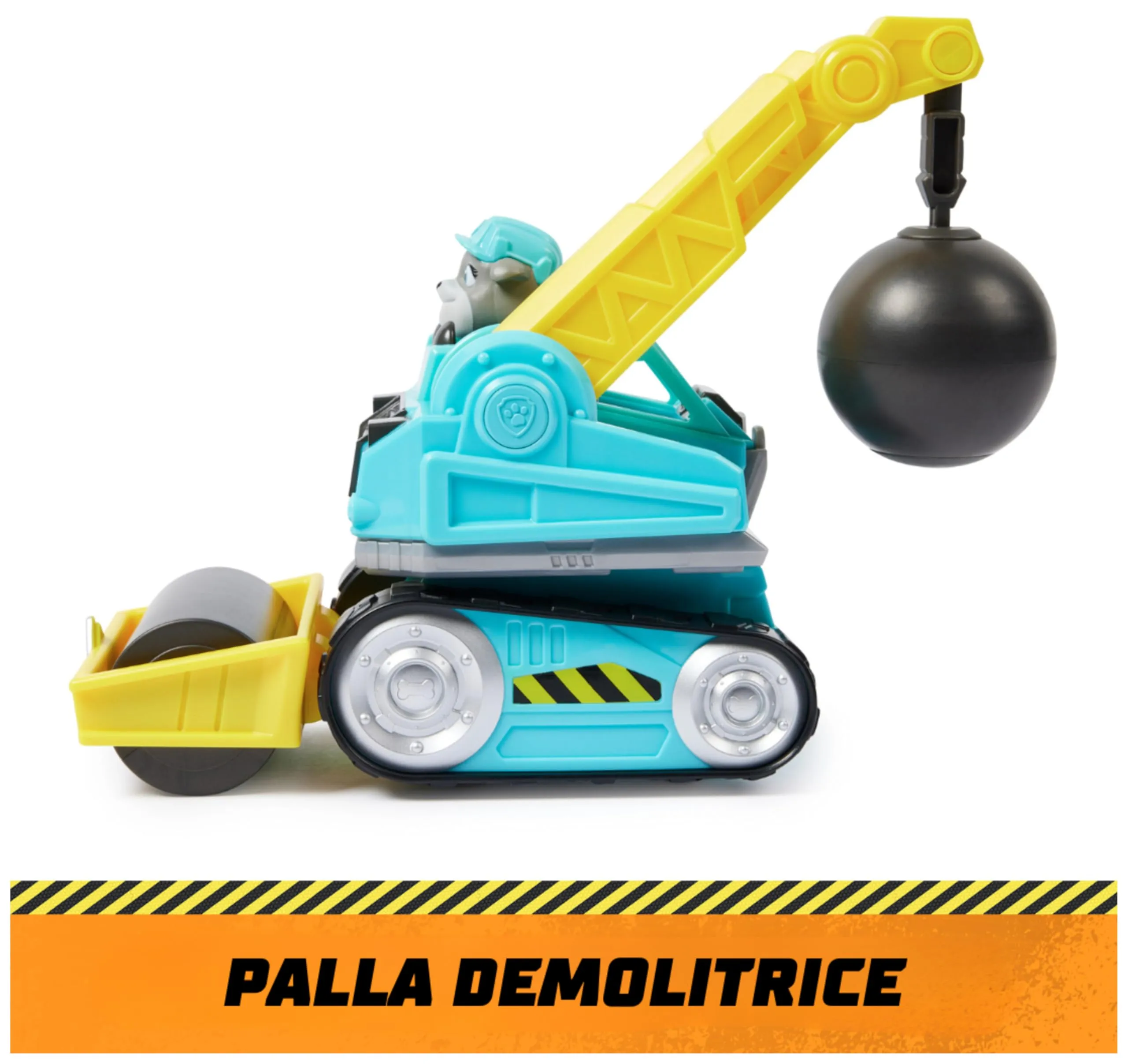 Rubble & Crew Veicolo da lavoro di Motor Palla demolitrice con personaggio - immagine 3