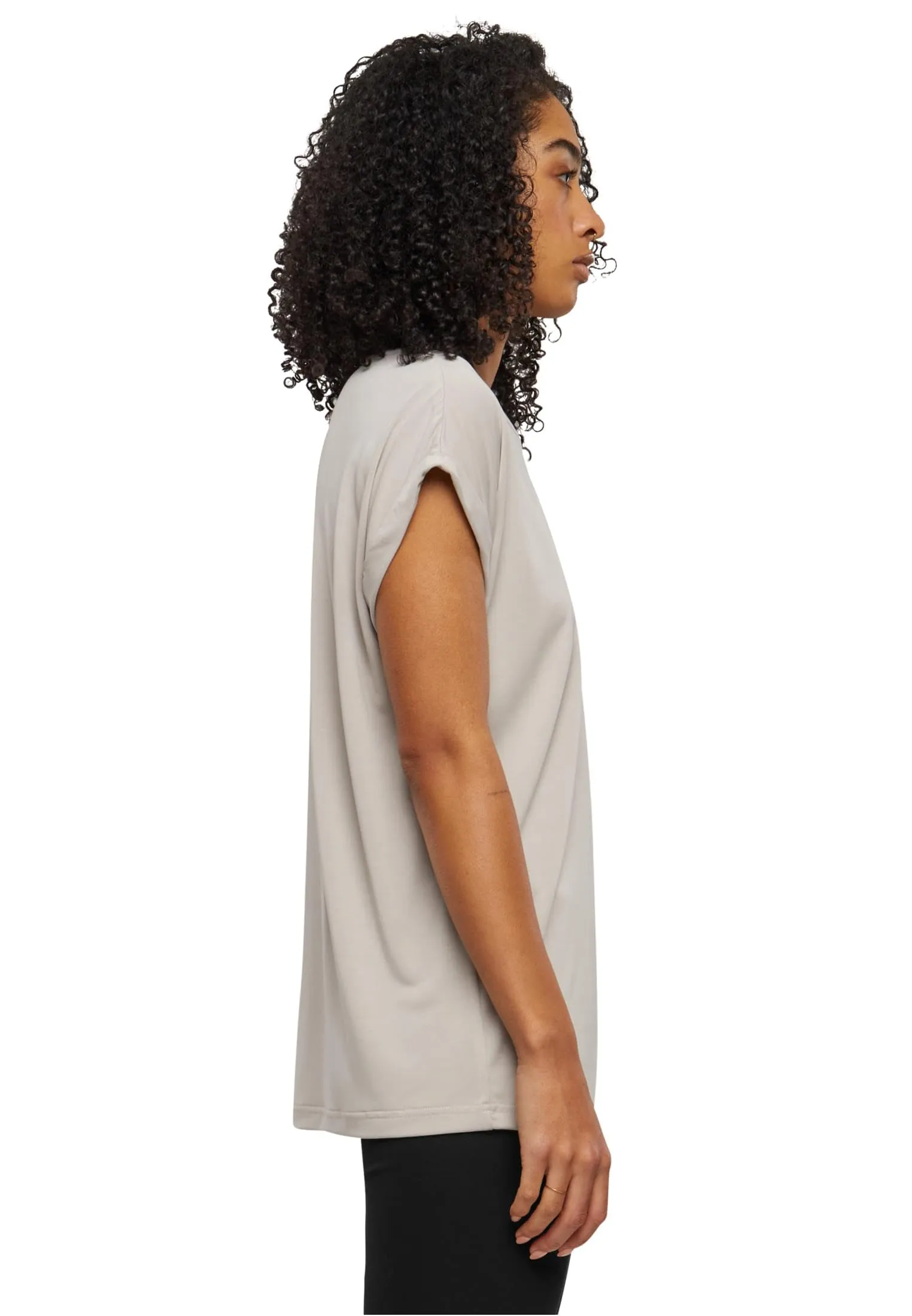 Urban Classics Ladies Modal Extended Shoulder Tee - Cloud, S - immagine 4