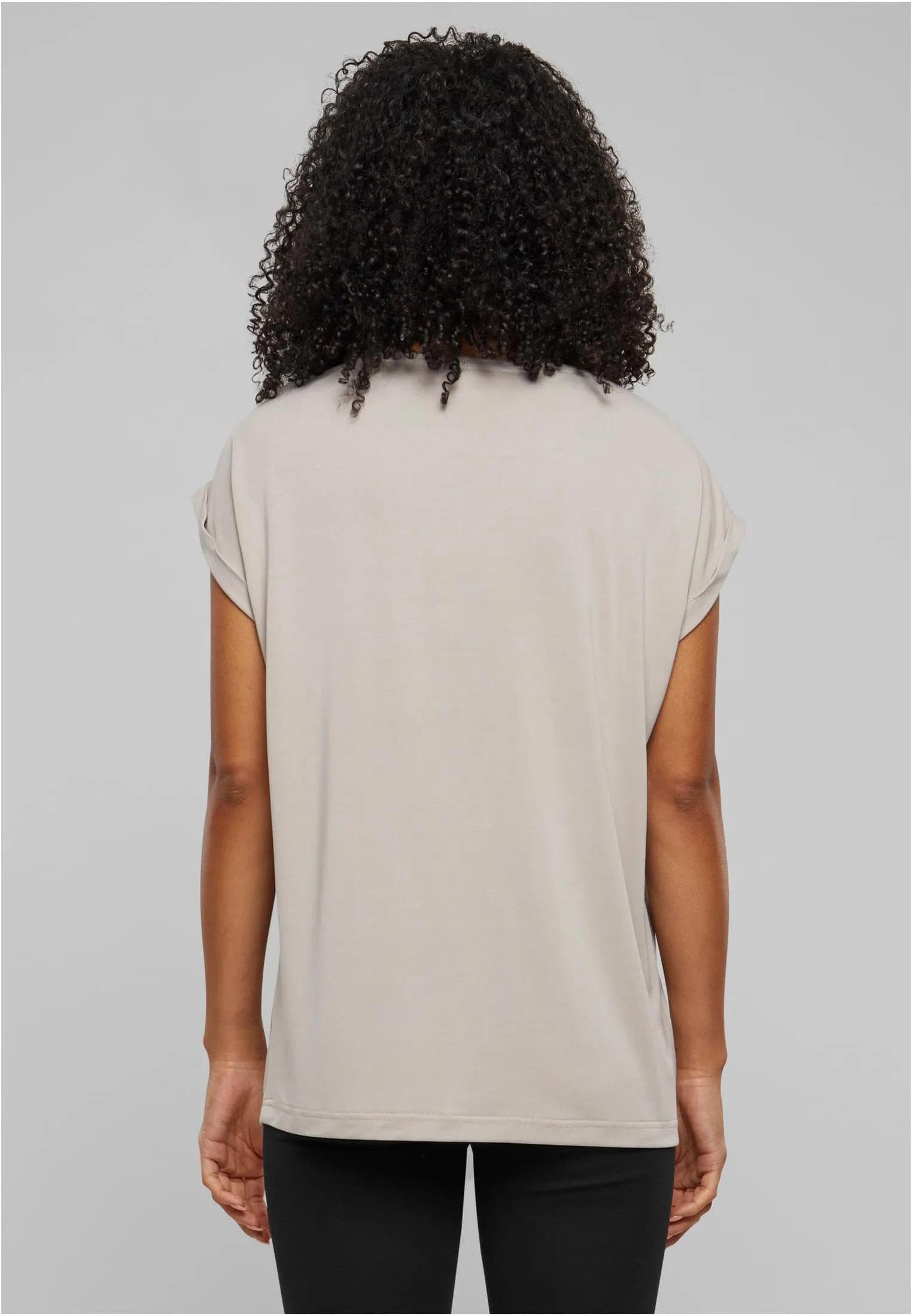Urban Classics Ladies Modal Extended Shoulder Tee - Cloud, S - immagine 8