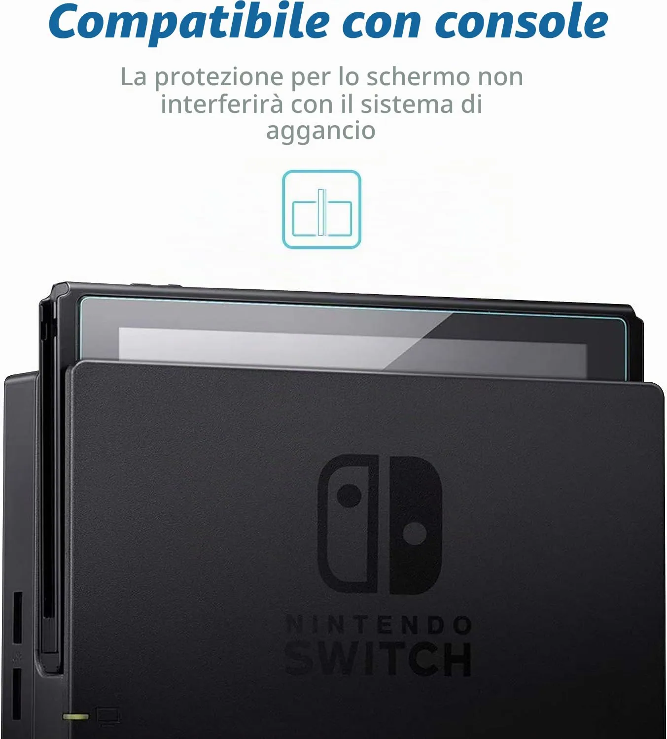 NEW'C Pellicola in Vetro Temperato per Nintendo Switch - immagine 8