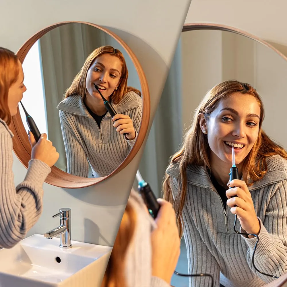 Cecotec ToothCare Jet Clean Centro di Cura Orale, Irrigatore 600 ml con 10 livelli di pressione, 7 testine e Spazzolino Elettrico con 5 modalità - immagine 7