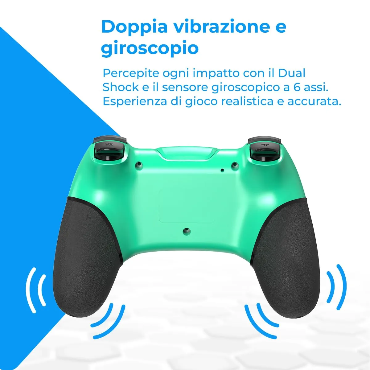 NK Telecomando Switch Wireless per Switch, Switch Lite, OLED e PC - Blu - immagine 7