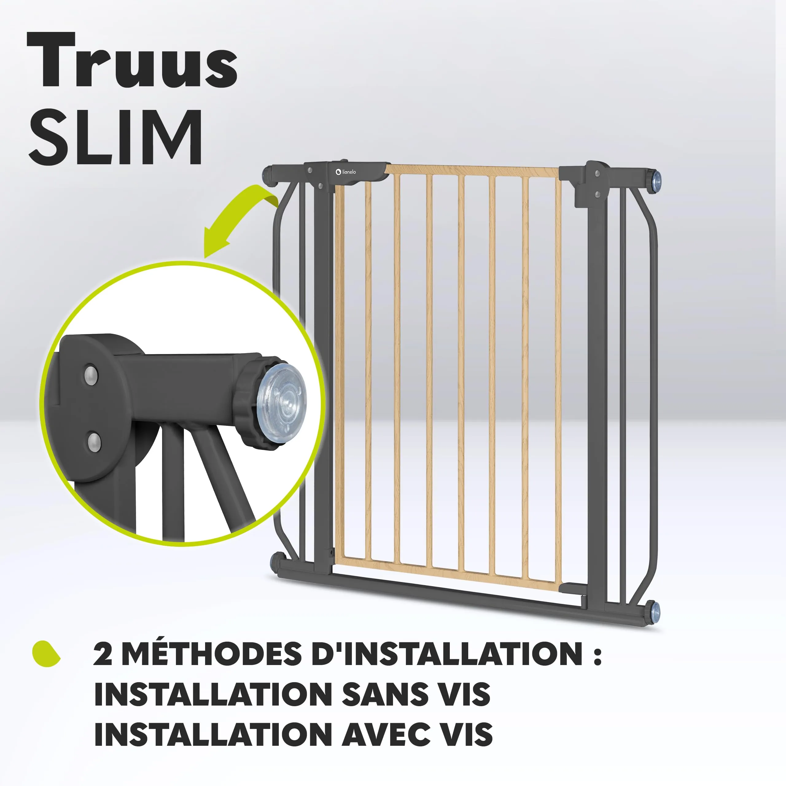 Lionelo Truus Slim Cancelletto di Sicurezza Larghezza Regolabile 75-105 cm - immagine 3