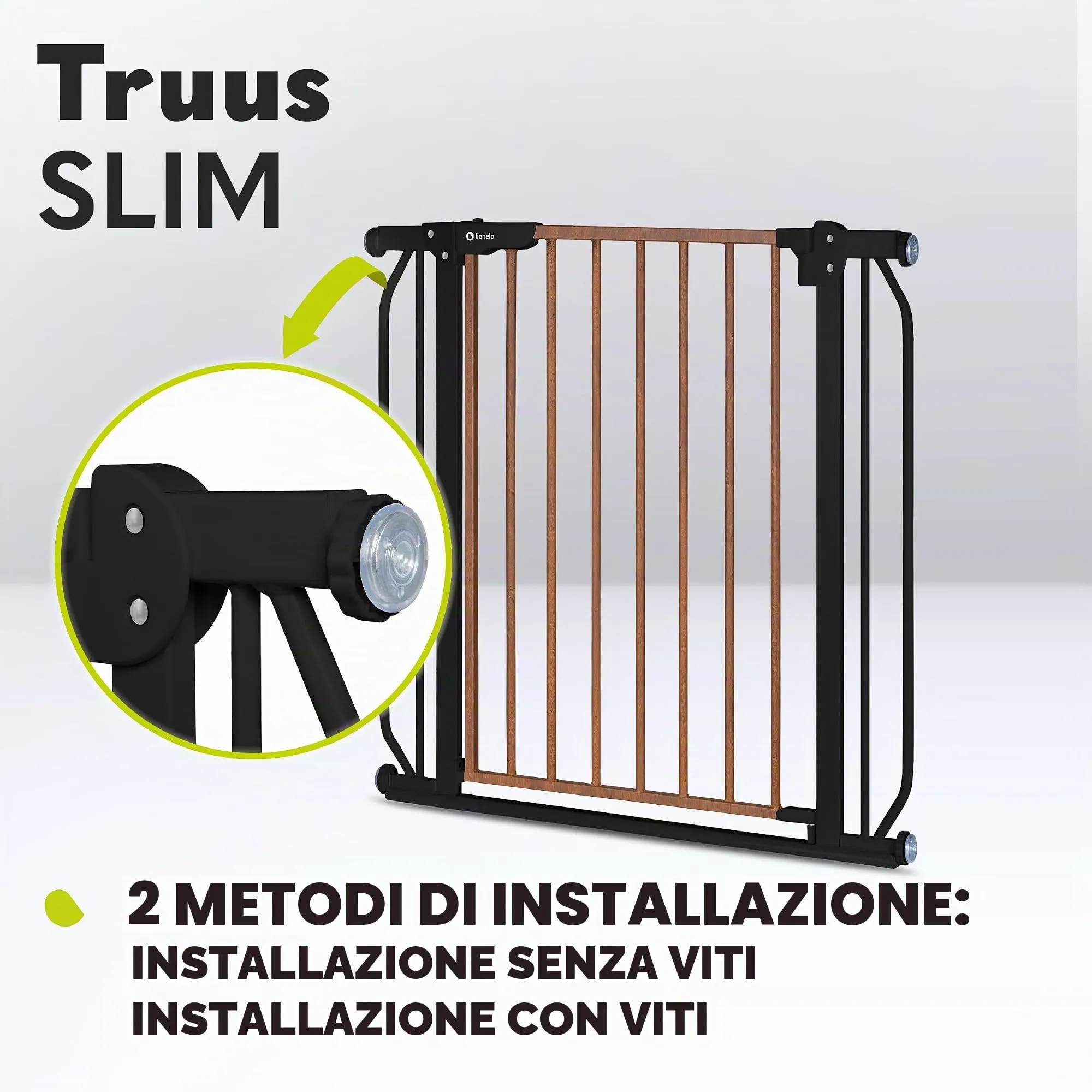 Lionelo Truus Slim Cancelletto di Sicurezza Larghezza Regolabile 75-105 cm - immagine 3