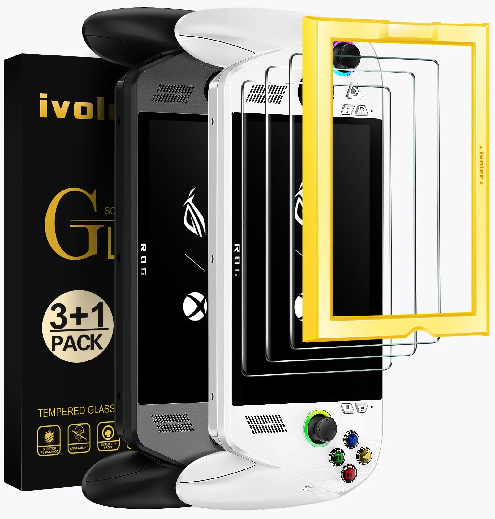 iVoler Pellicola Vetro Temperato per ROG Ally / ROG Ally X Handheld 2025, 3 Pezzi - immagine 1