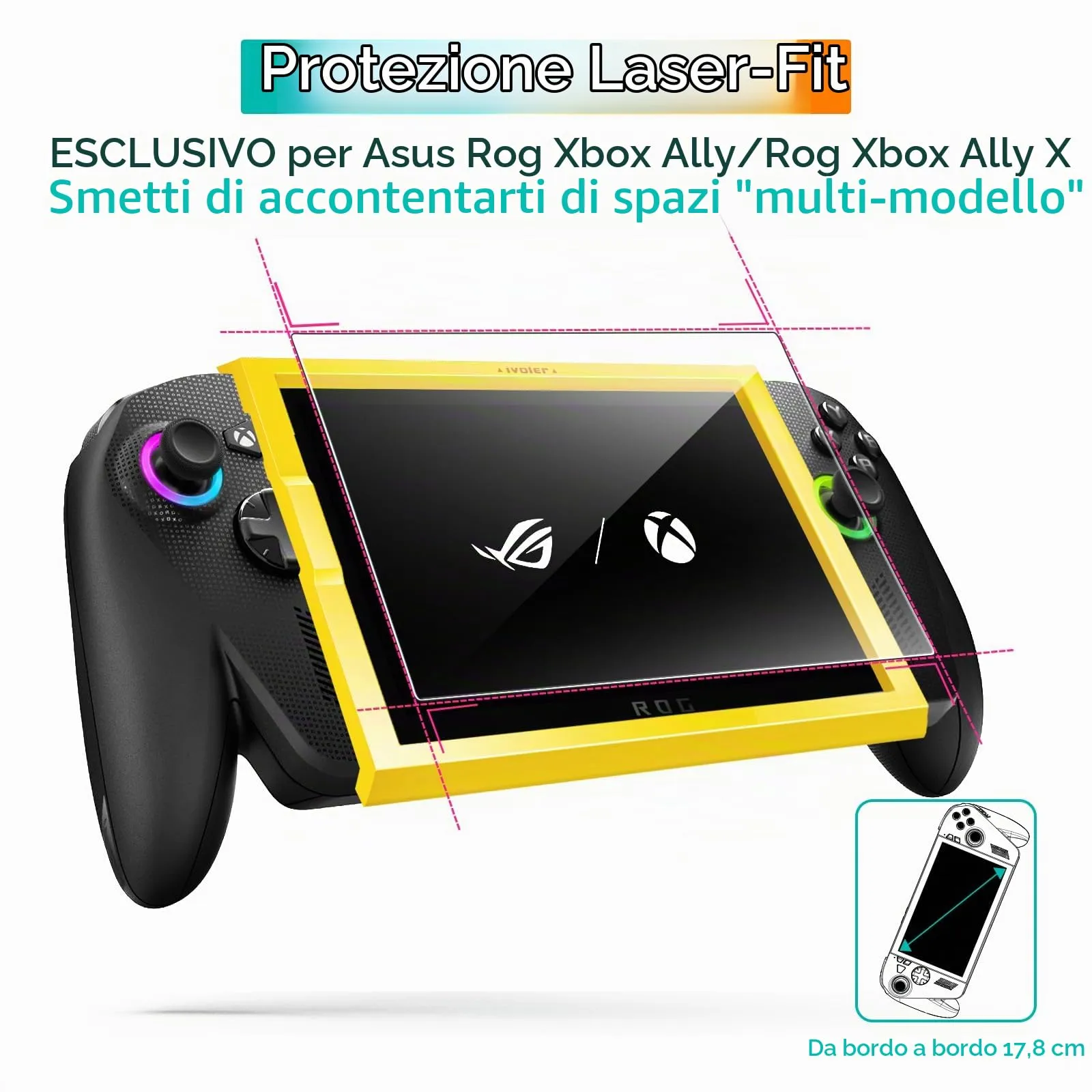 iVoler Pellicola Vetro Temperato per ROG Ally / ROG Ally X Handheld 2025, 3 Pezzi - immagine 2