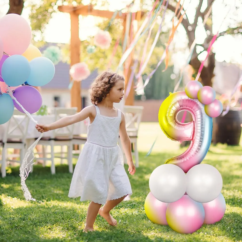 OFFCUP Palloncini Compleanno Sfumatura 101 cm, Numero 16/61 - immagine 6