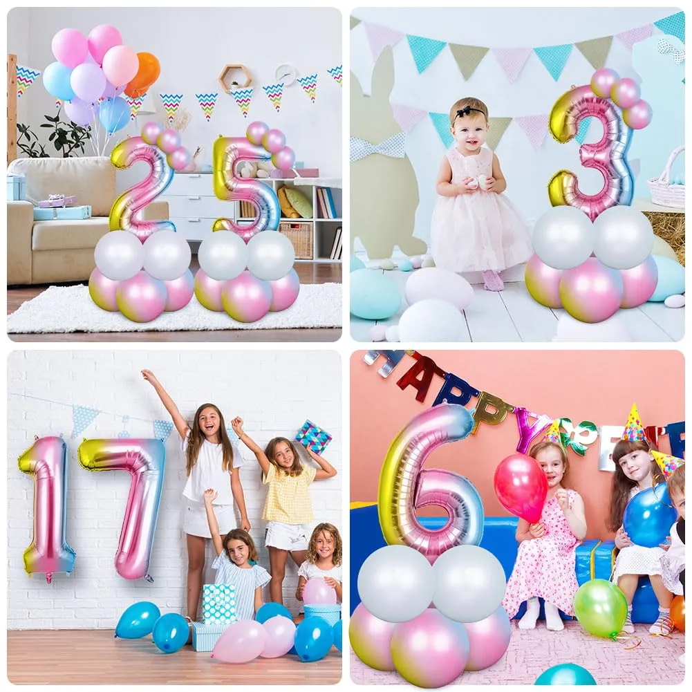 OFFCUP Palloncini Compleanno Sfumatura 101 cm, Numero 18/81 - immagine 7