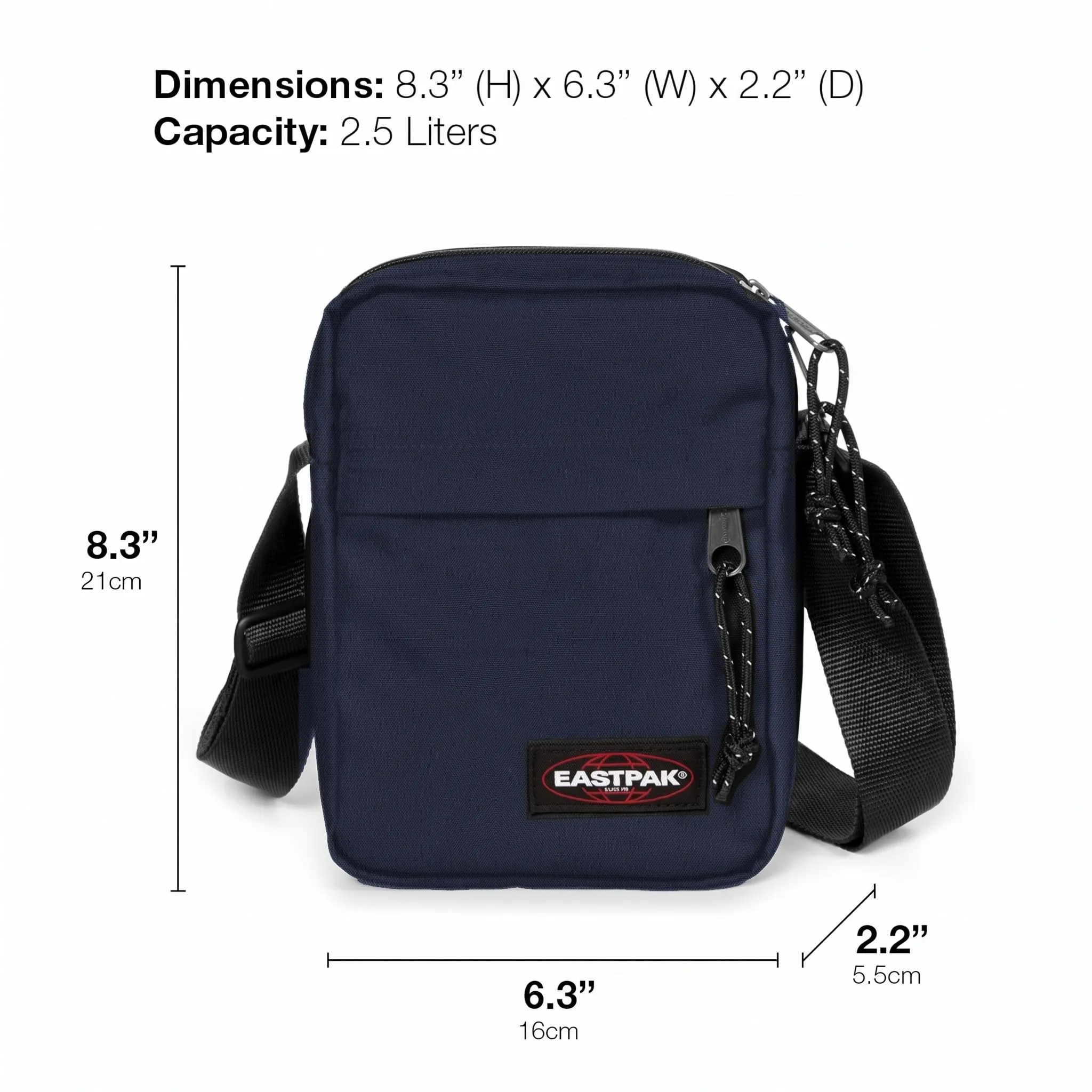 Eastpak The One Borsa a Tracolla, 2.5 L - Ultra Marine (Blu) - immagine 3